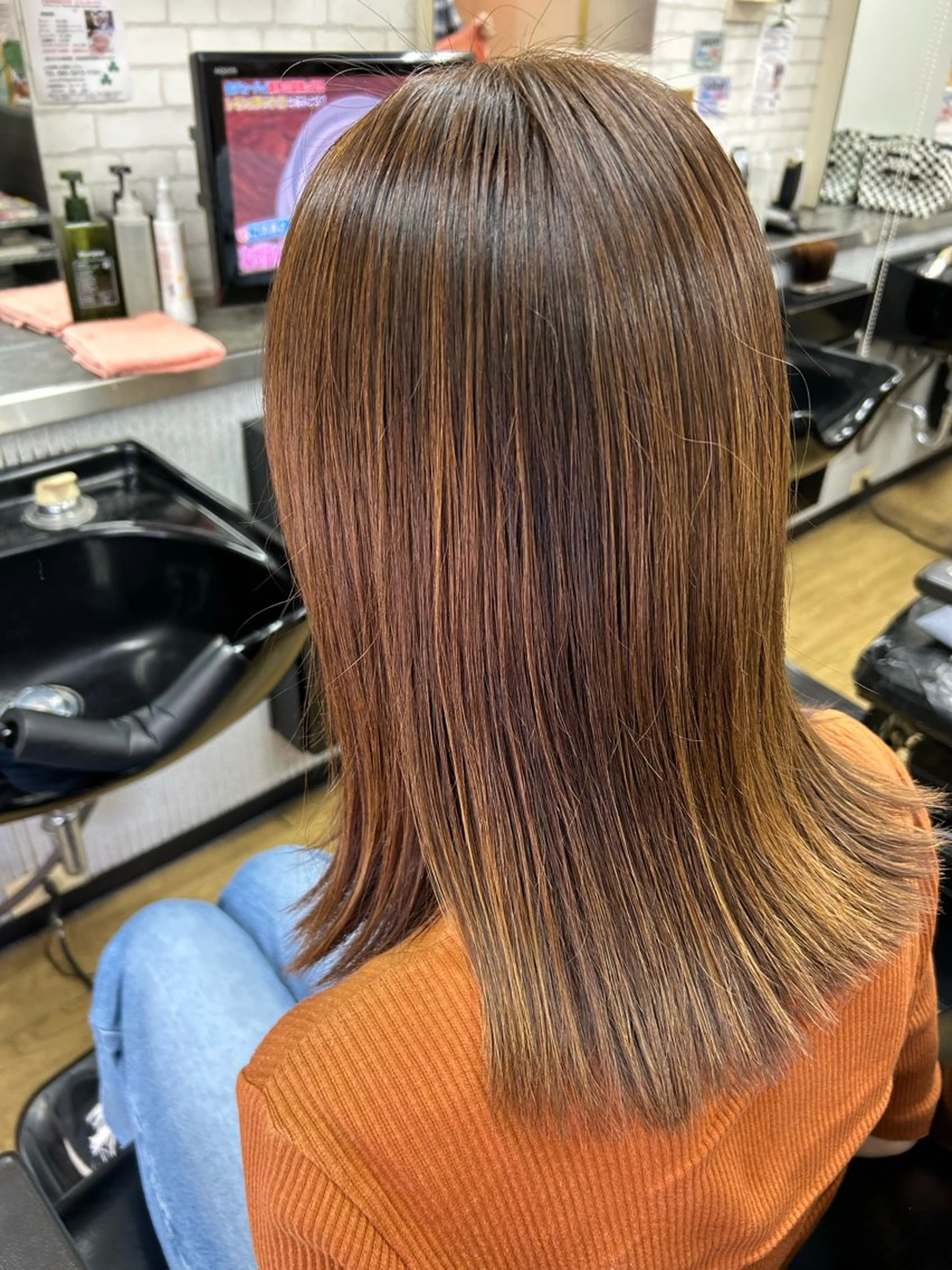 セミロング カット ヘアカラー トリートメント ヘッドスパ Dream30所属・Dream30 miyuのヘアスタイル