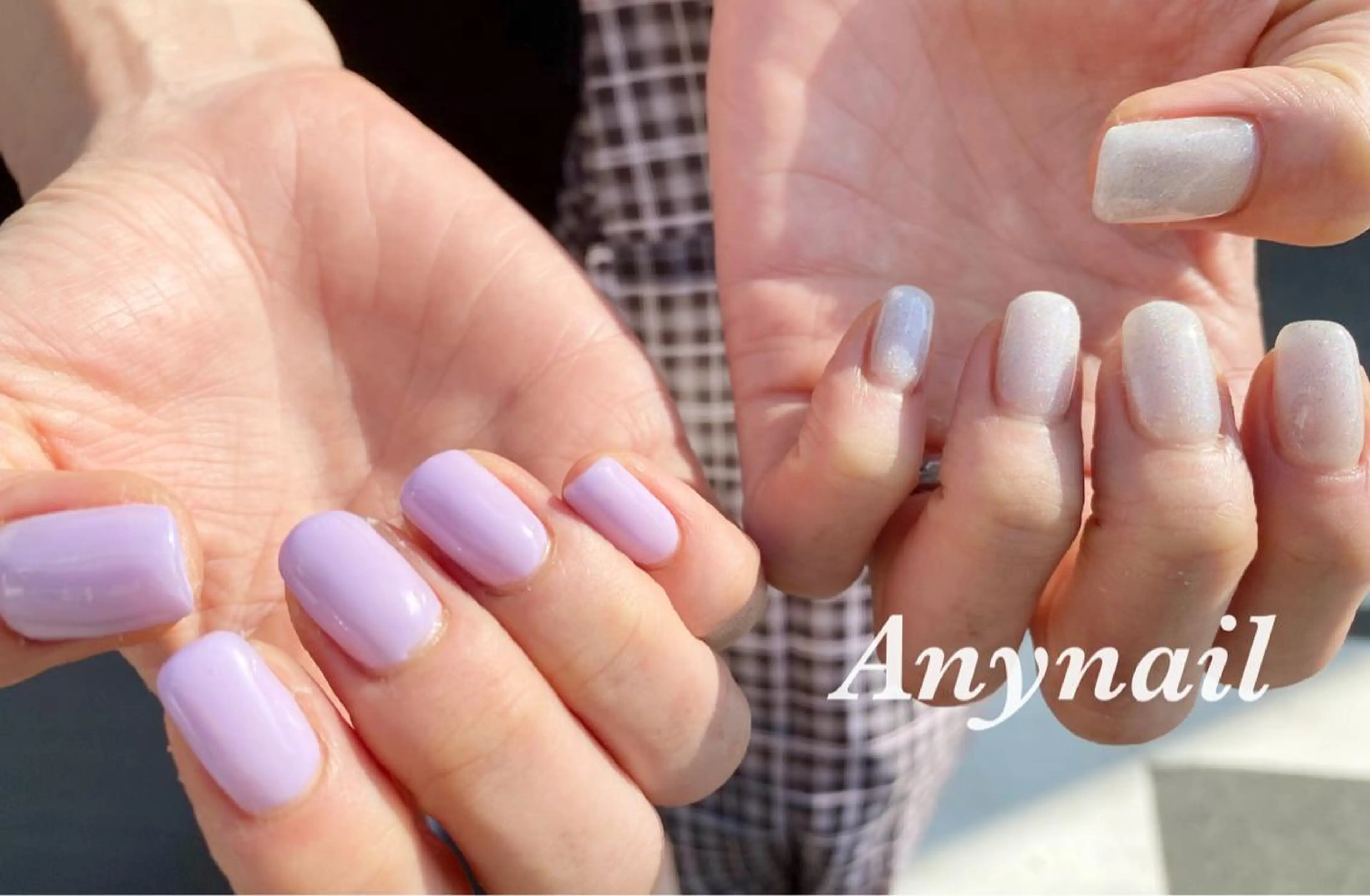 ネイル ブルー マグネットネイル ワンカラーネイル 岩澤 恵子のネイルデザイン