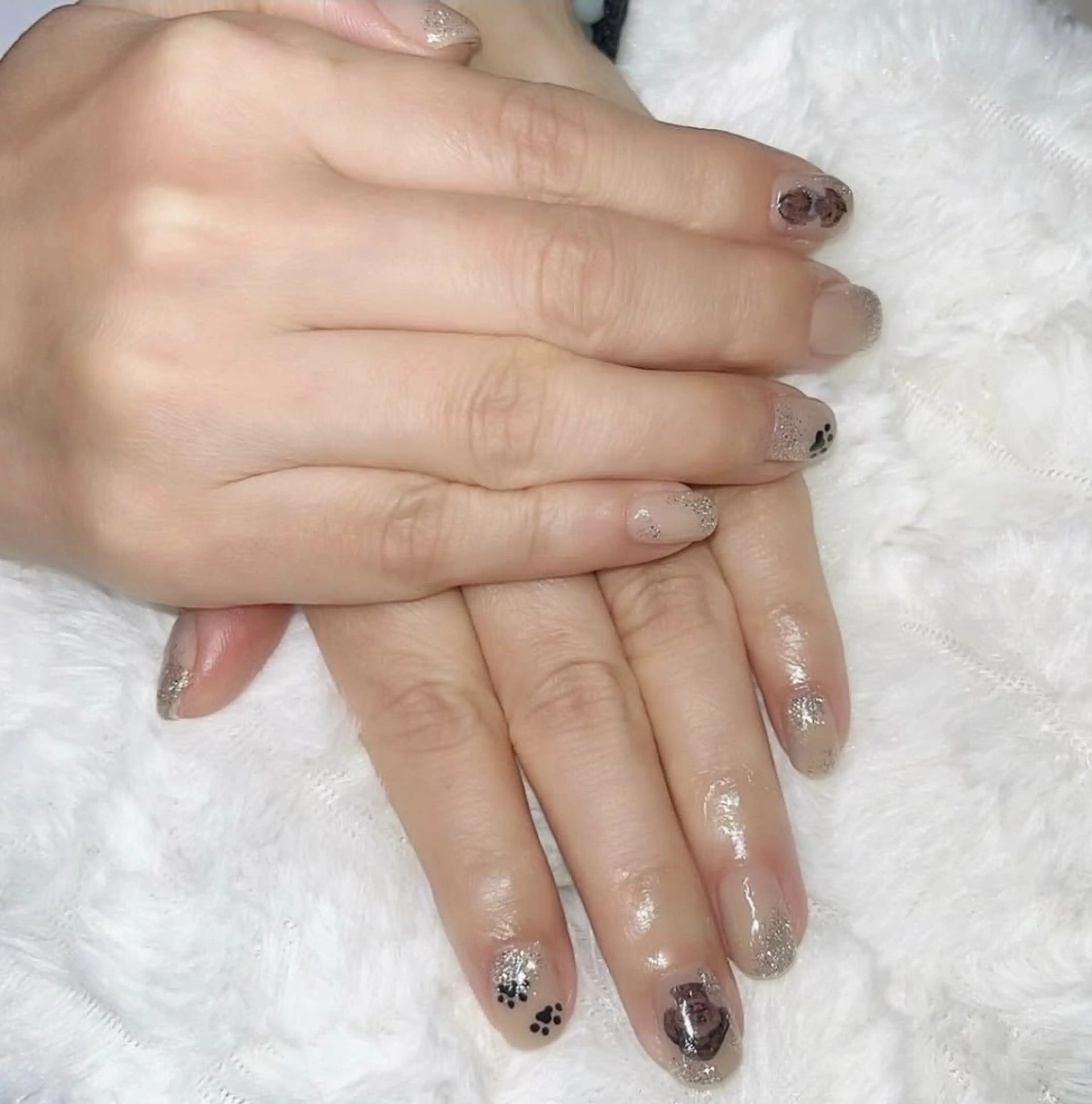 ネイル グラデーション ラメ(グリッター) ラメグラデーション 持ち込み ハンドネイル bunny's babi所属・bunny’s babi 【レナ】のネイルデザイン