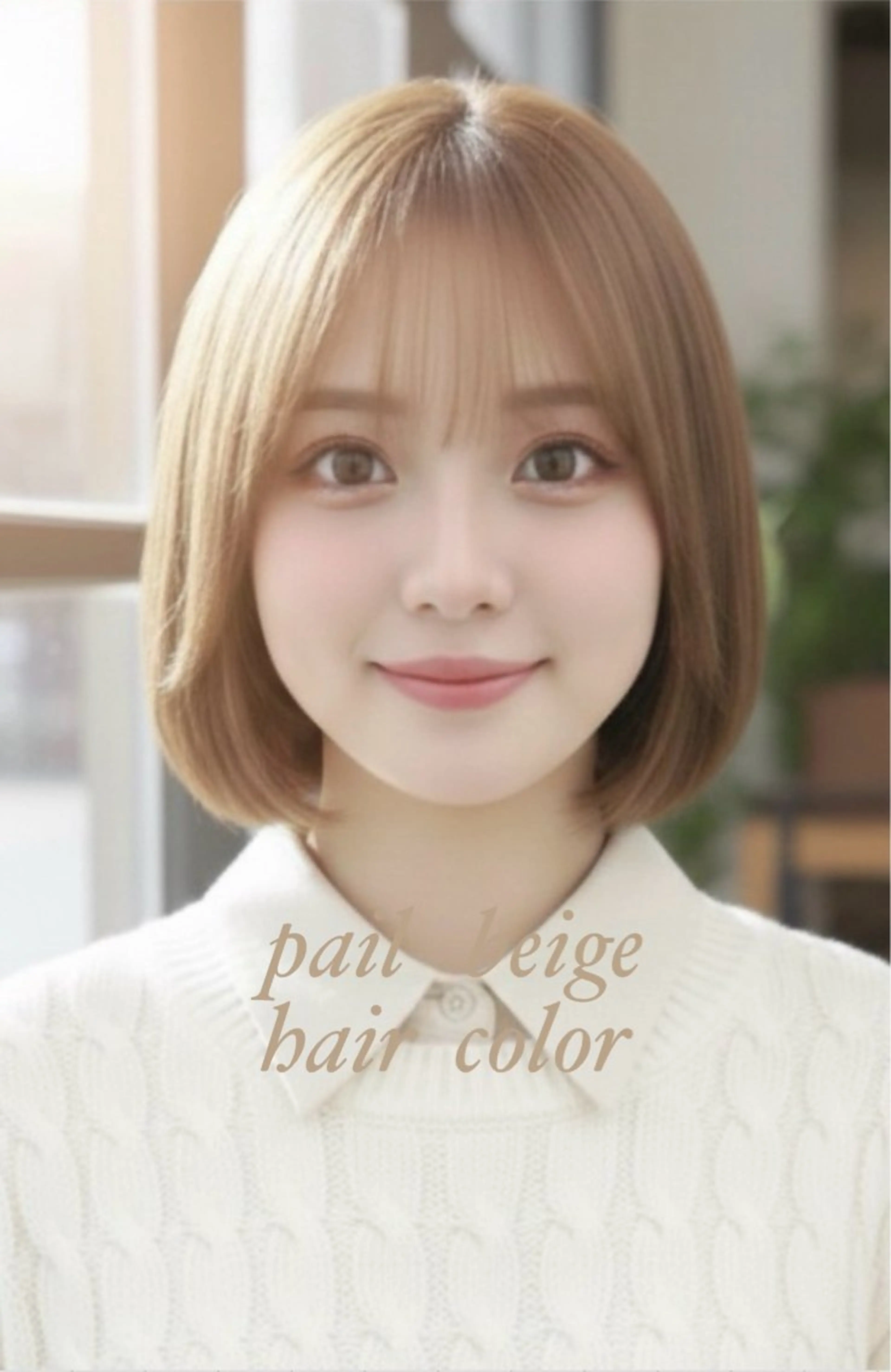 似合わせカット+透明感カラーの写真