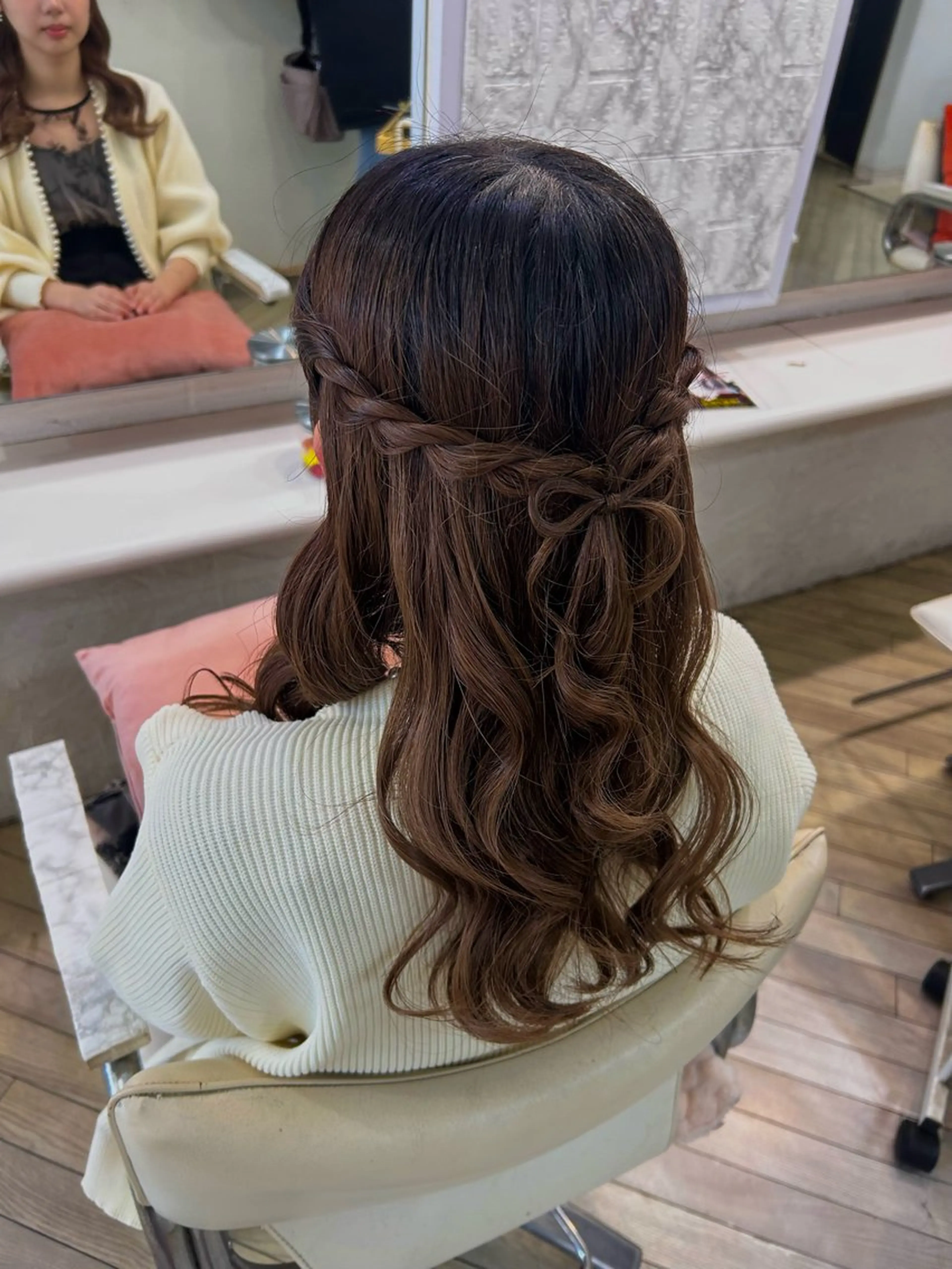 ロング ヘアアレンジ ハーフアップ ヘアセット konomi⛓🩶 カラー/ヘアアレンジのヘアスタイル