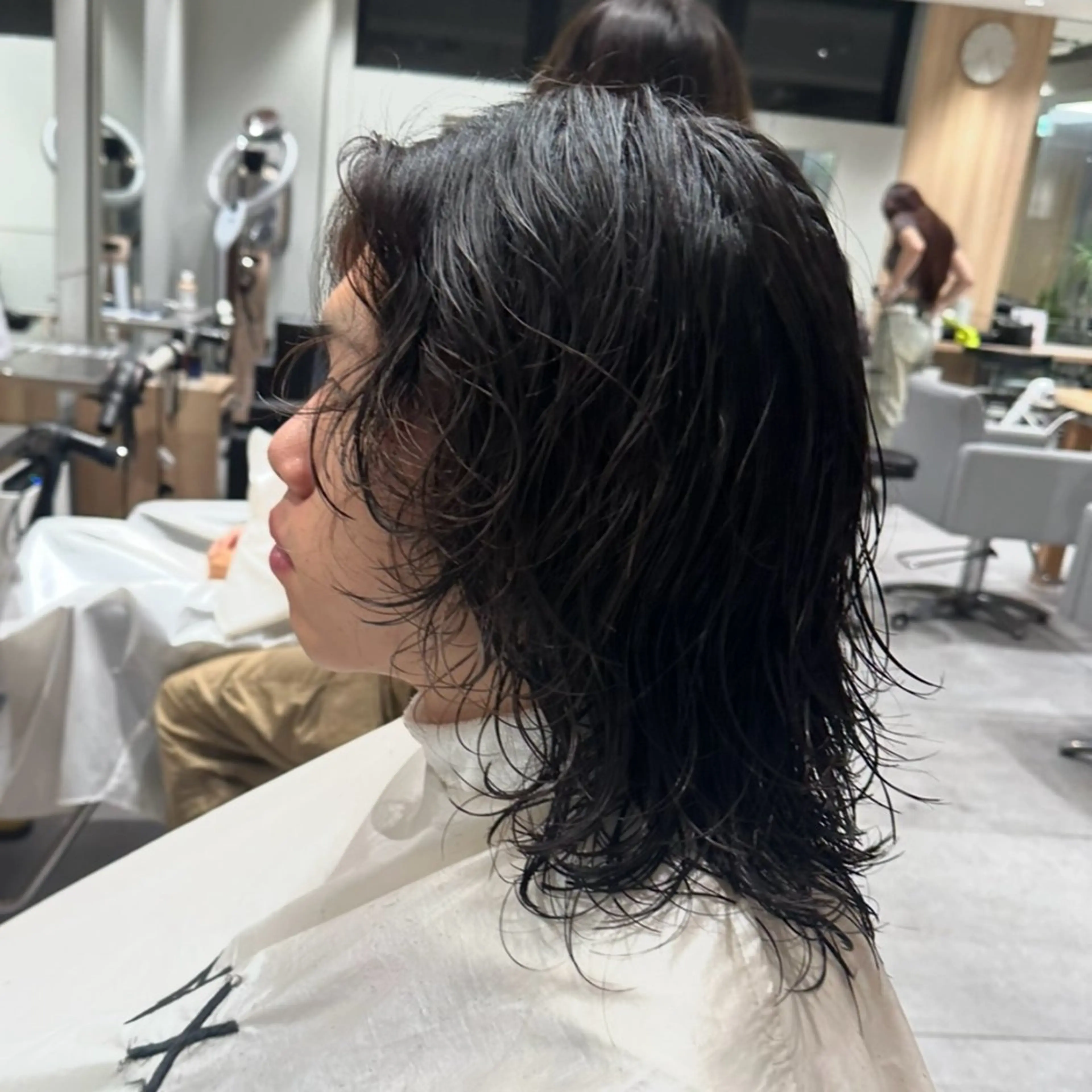 ミディアム パーマ MINX/ボブ/ レイヤー/田中元翔のヘアスタイル