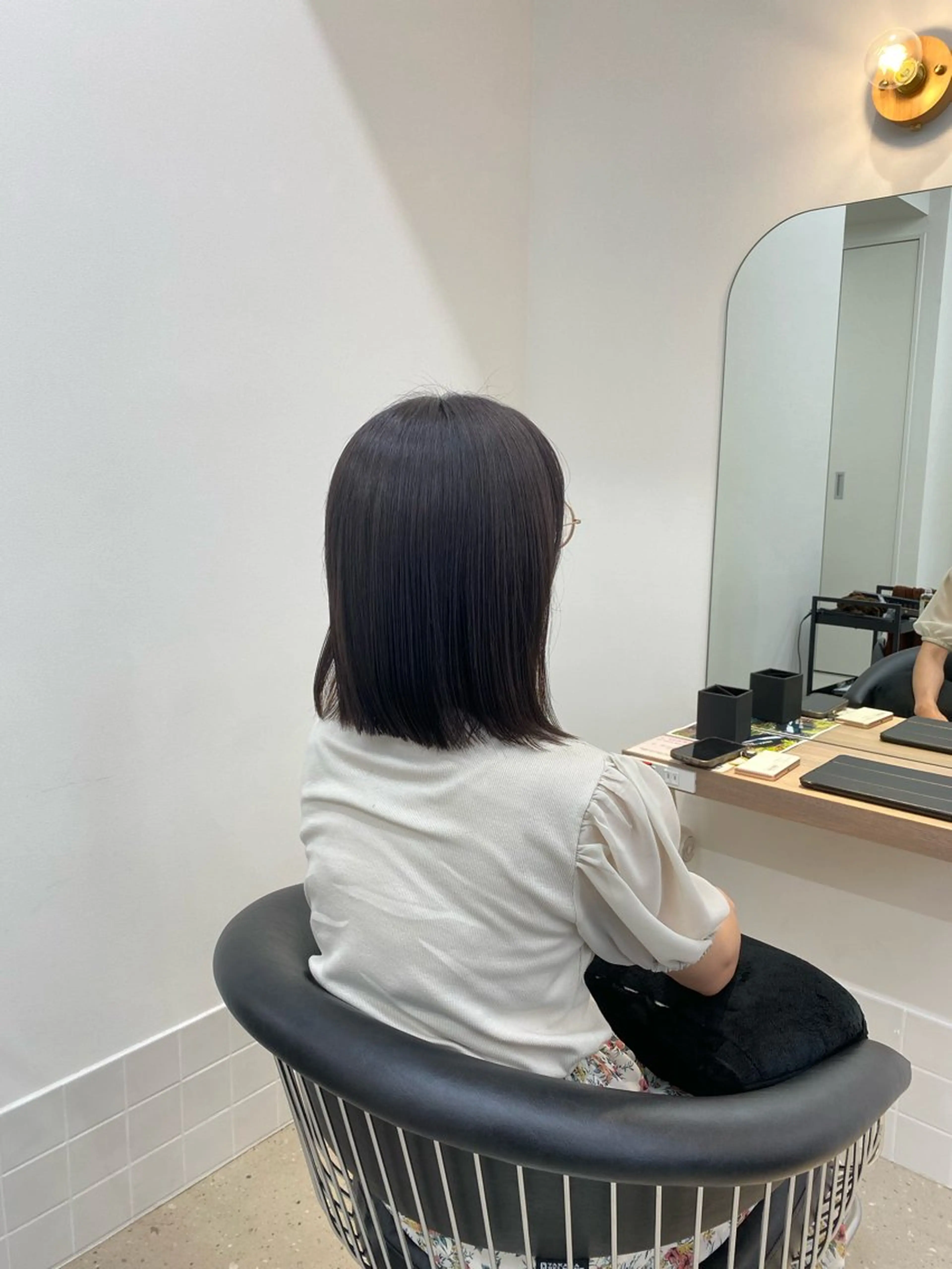 ミディアム 小川 凜華のヘアスタイル