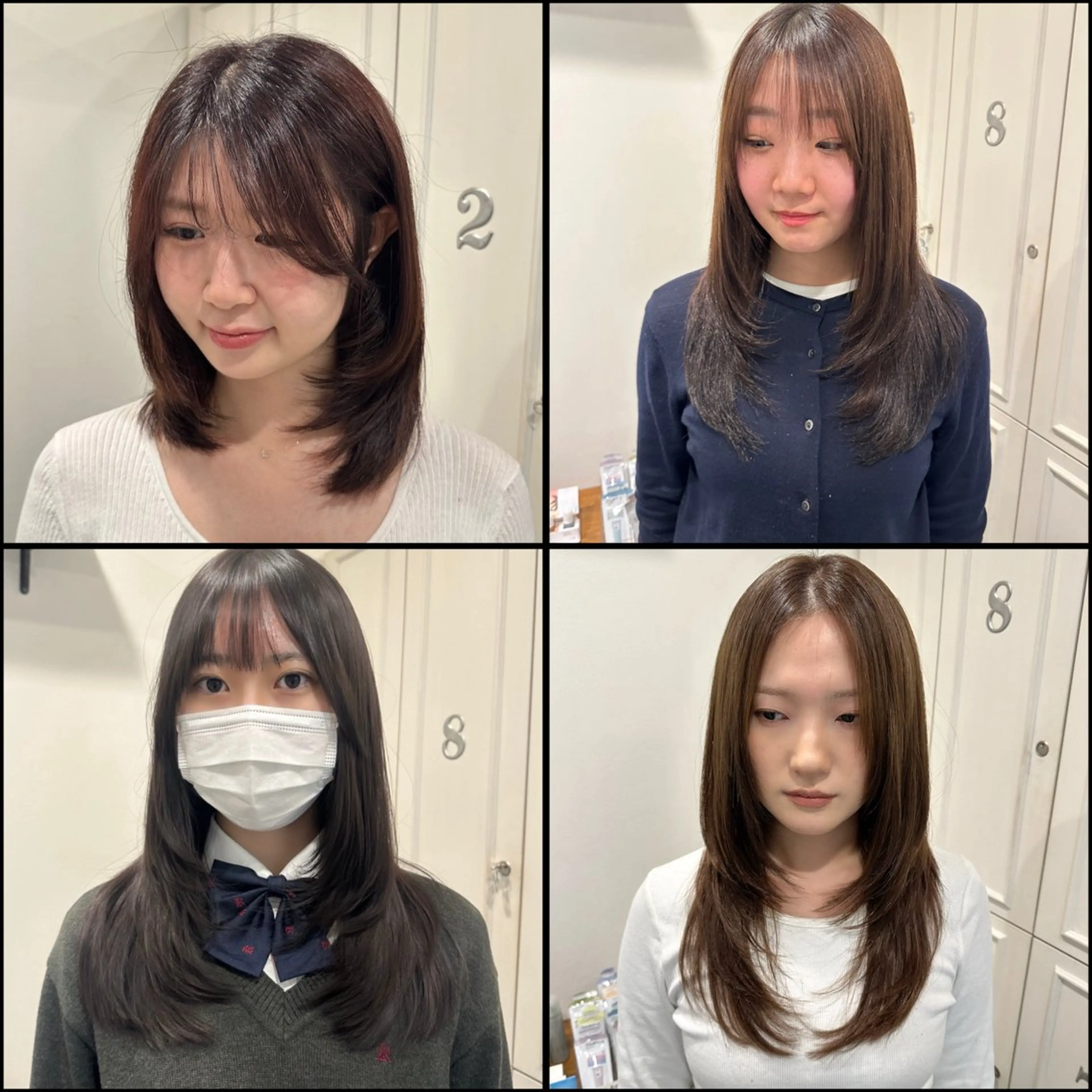 セミロング ボブ 韓国風ヘア カット tiravento 南船場店所属・nana 韓国スタイル🇰🇷のヘアスタイル