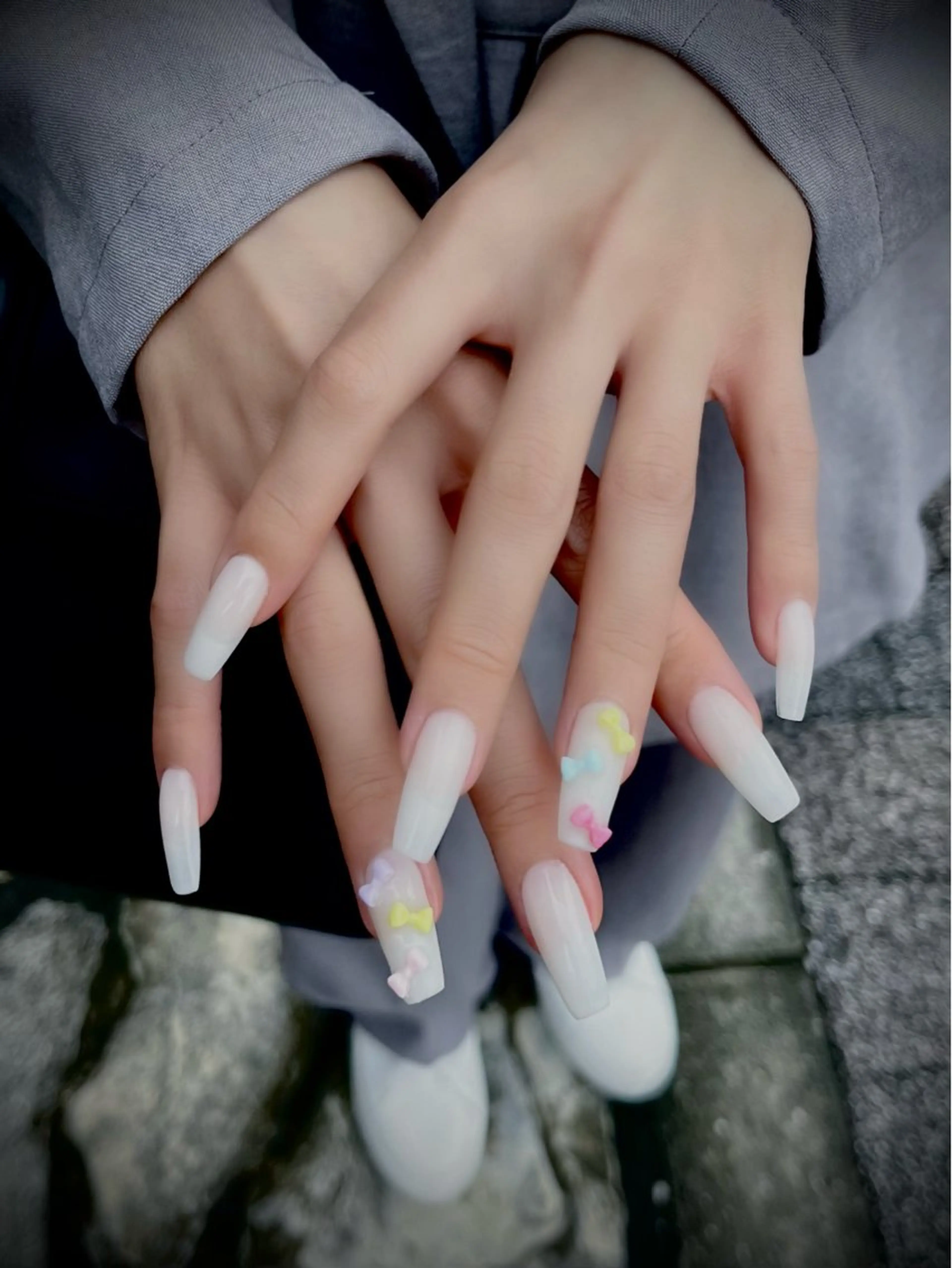 ネイル キラキラネイル マグネットネイル 持ち込み ワンカラーネイル スカルプネイル nine.🦋 YUKOのネイルデザイン