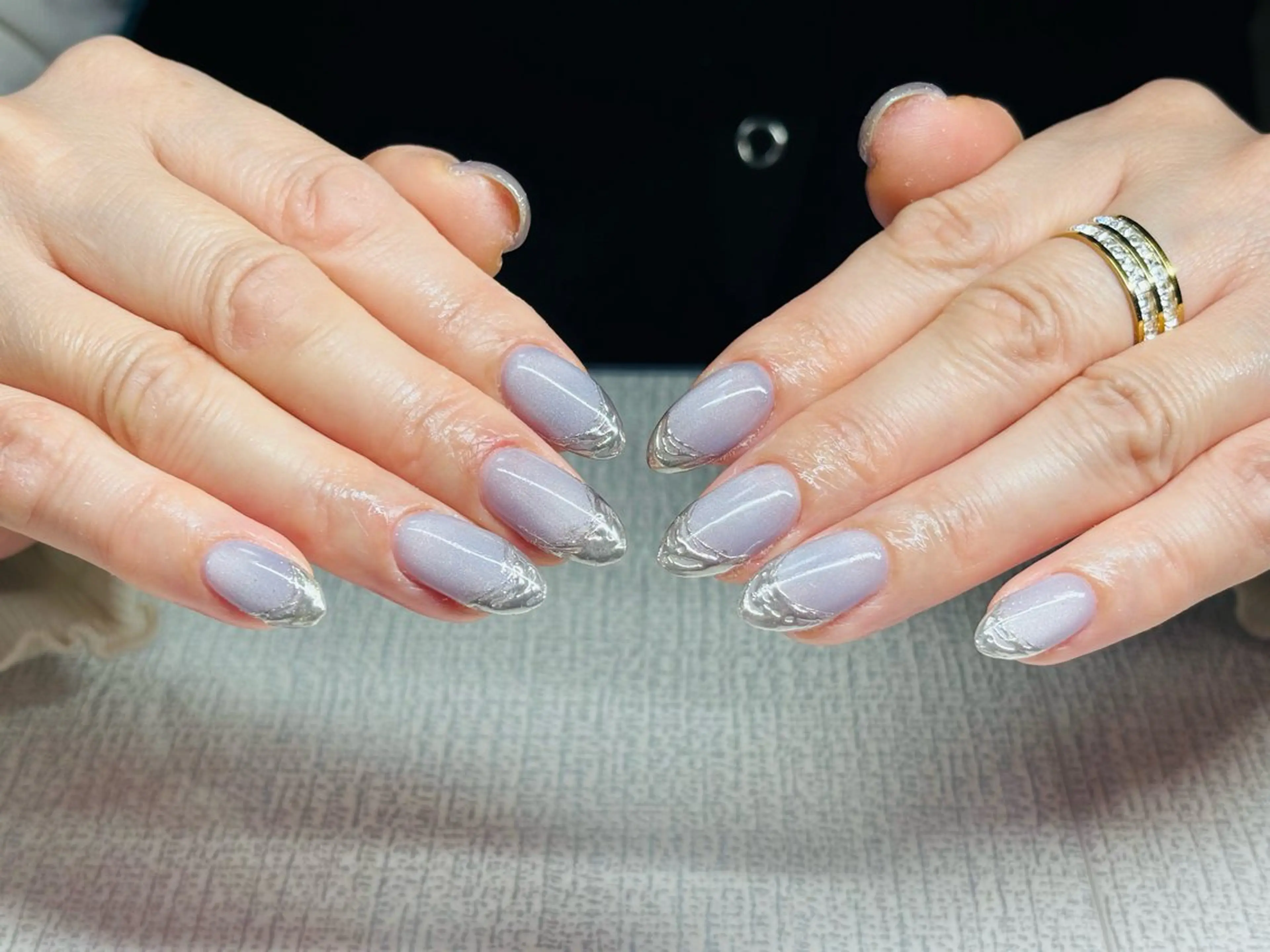 ネイル フレンチネイル ミラーネイル Odon Beauty  nail  salon所属・VIP TRENDYのネイルデザイン