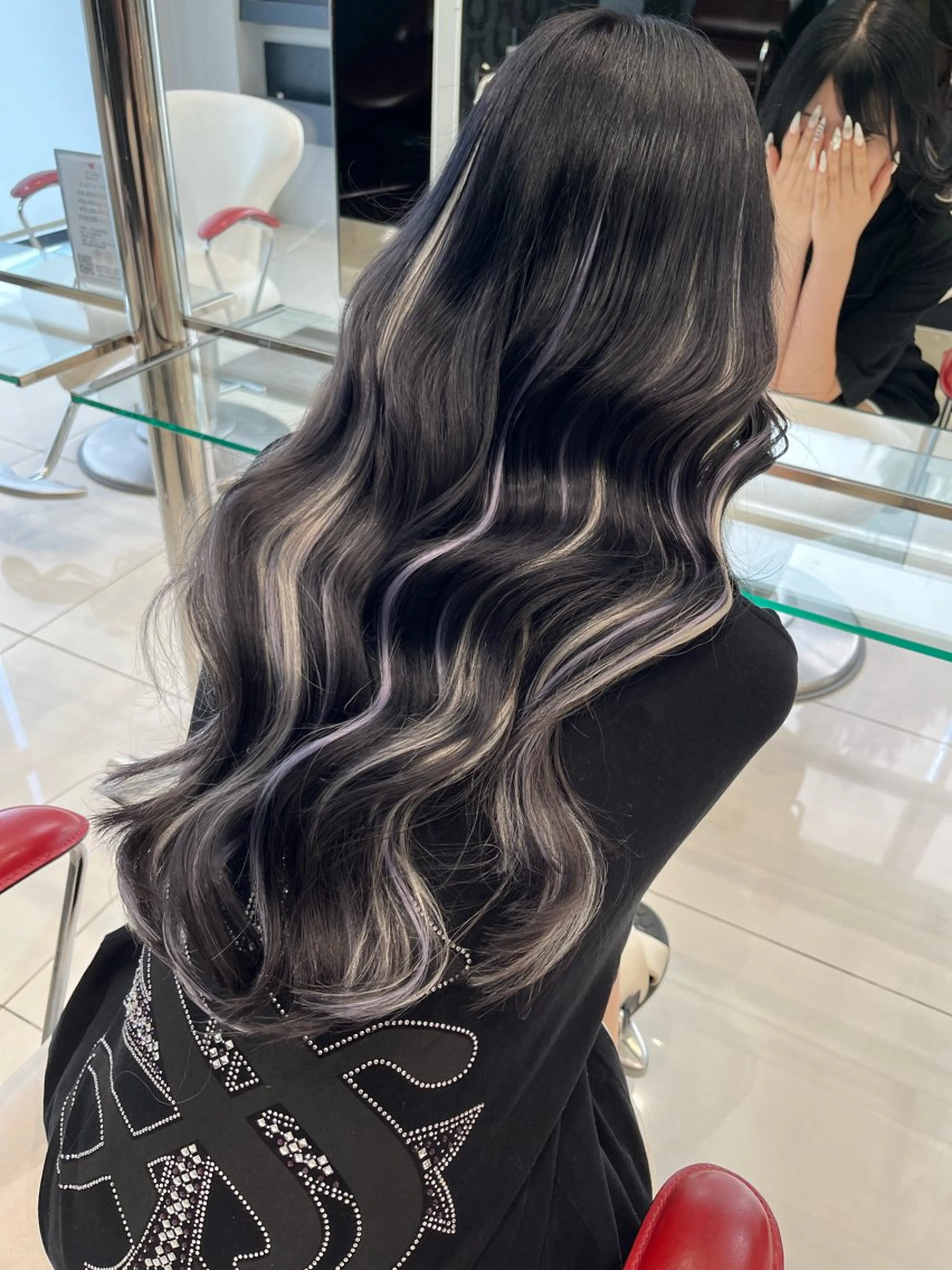 🪶エクステ20本【インナーハイライト】の写真