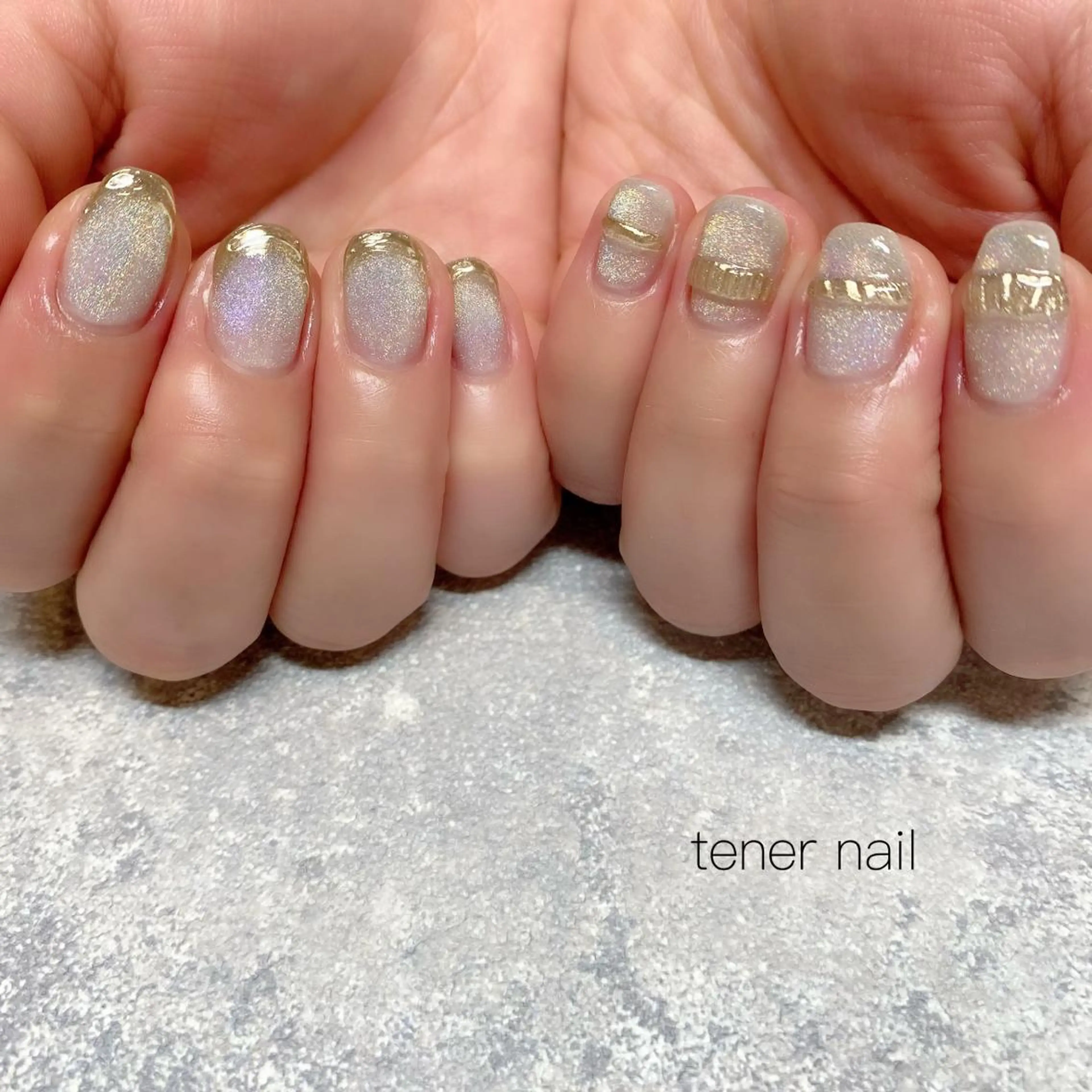 ネイル オーロラネイル tener  nail  テネルネイル所属・テネルネイル tener nailのネイルデザイン