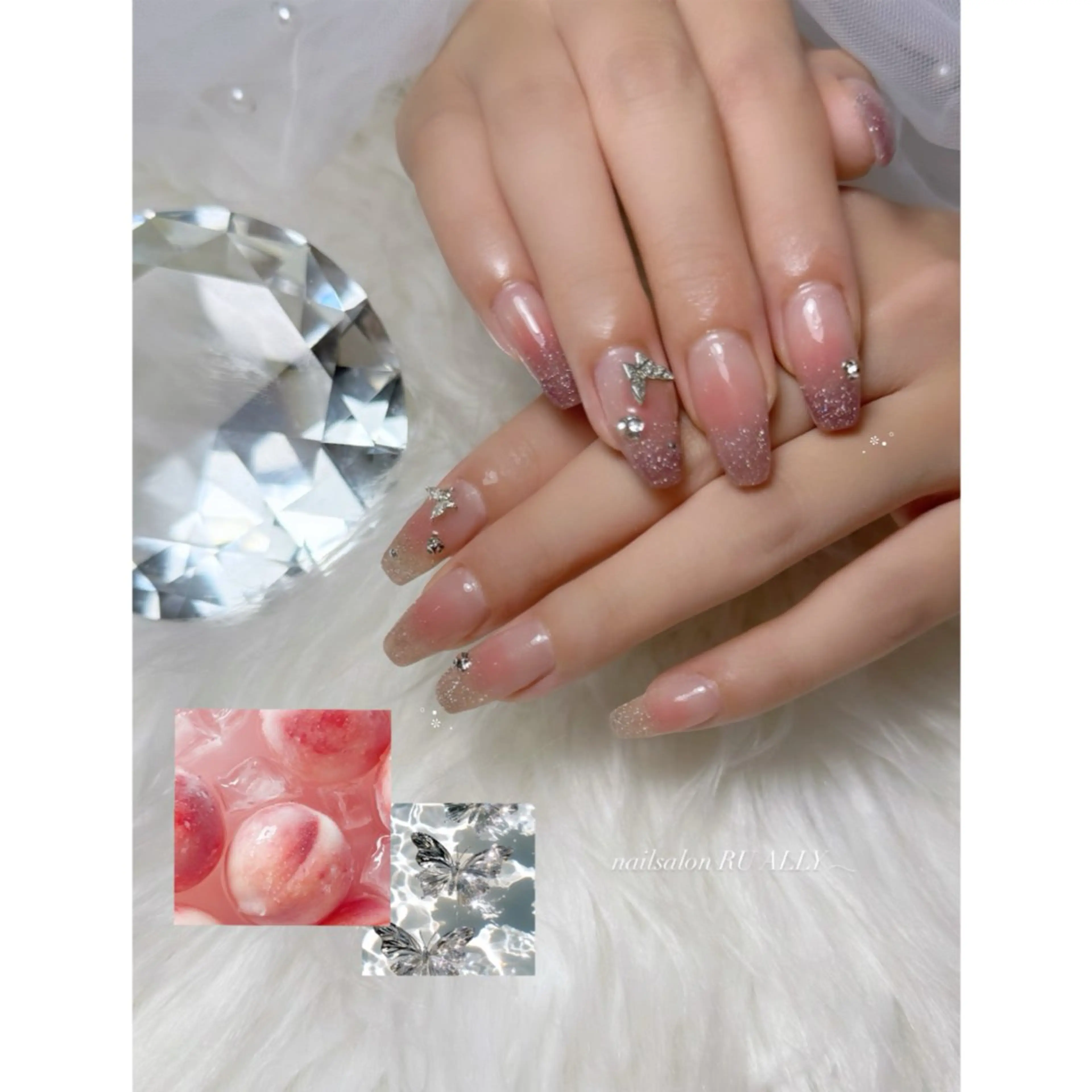 ロング ハンドネイル nailsalon RU ALLY所属・nailsalon RUALLY レイのネイルデザイン