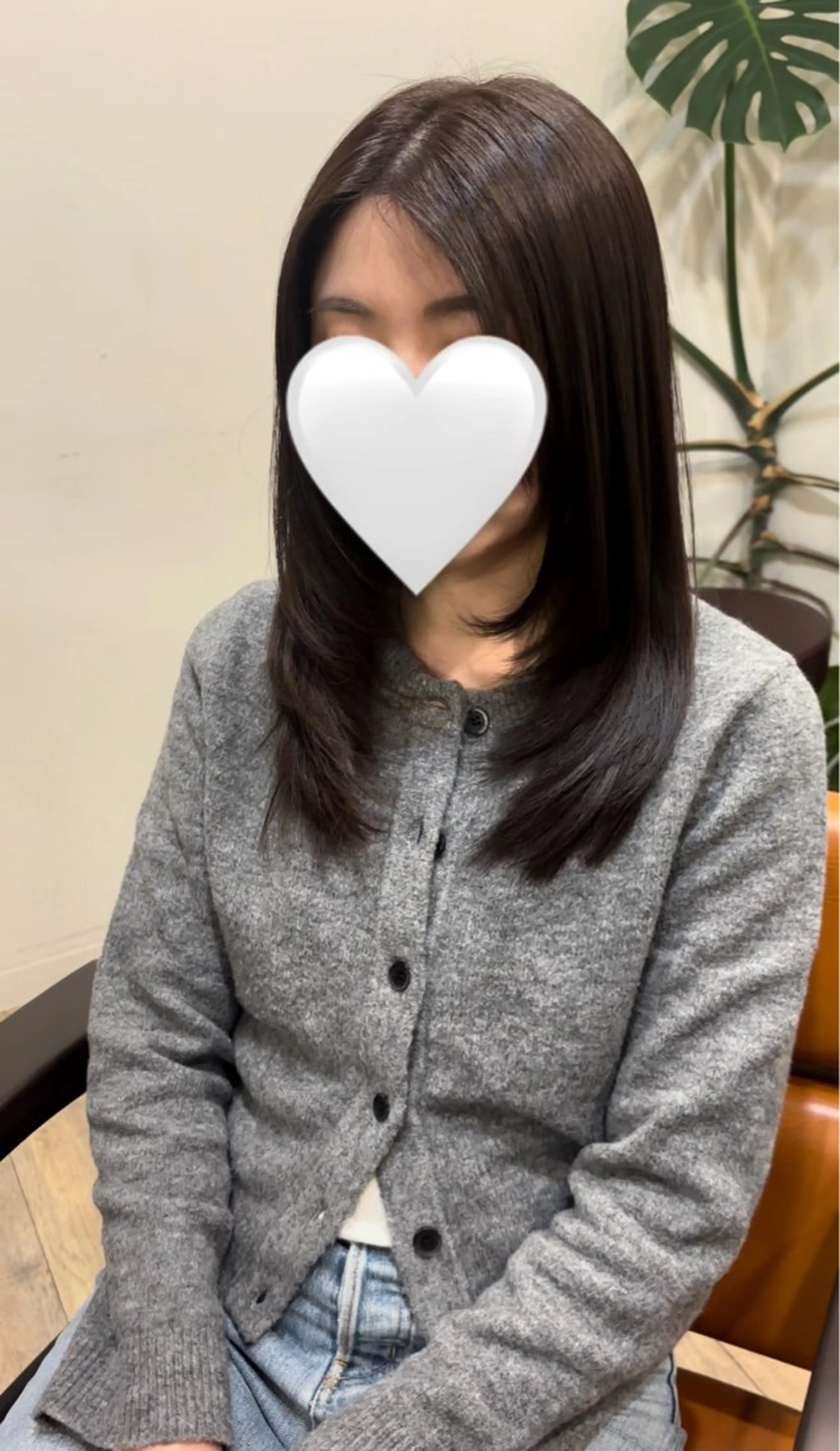 セミロング カット トリートメント レイヤーカット/韓国 ヘア/LILICAのヘアスタイル