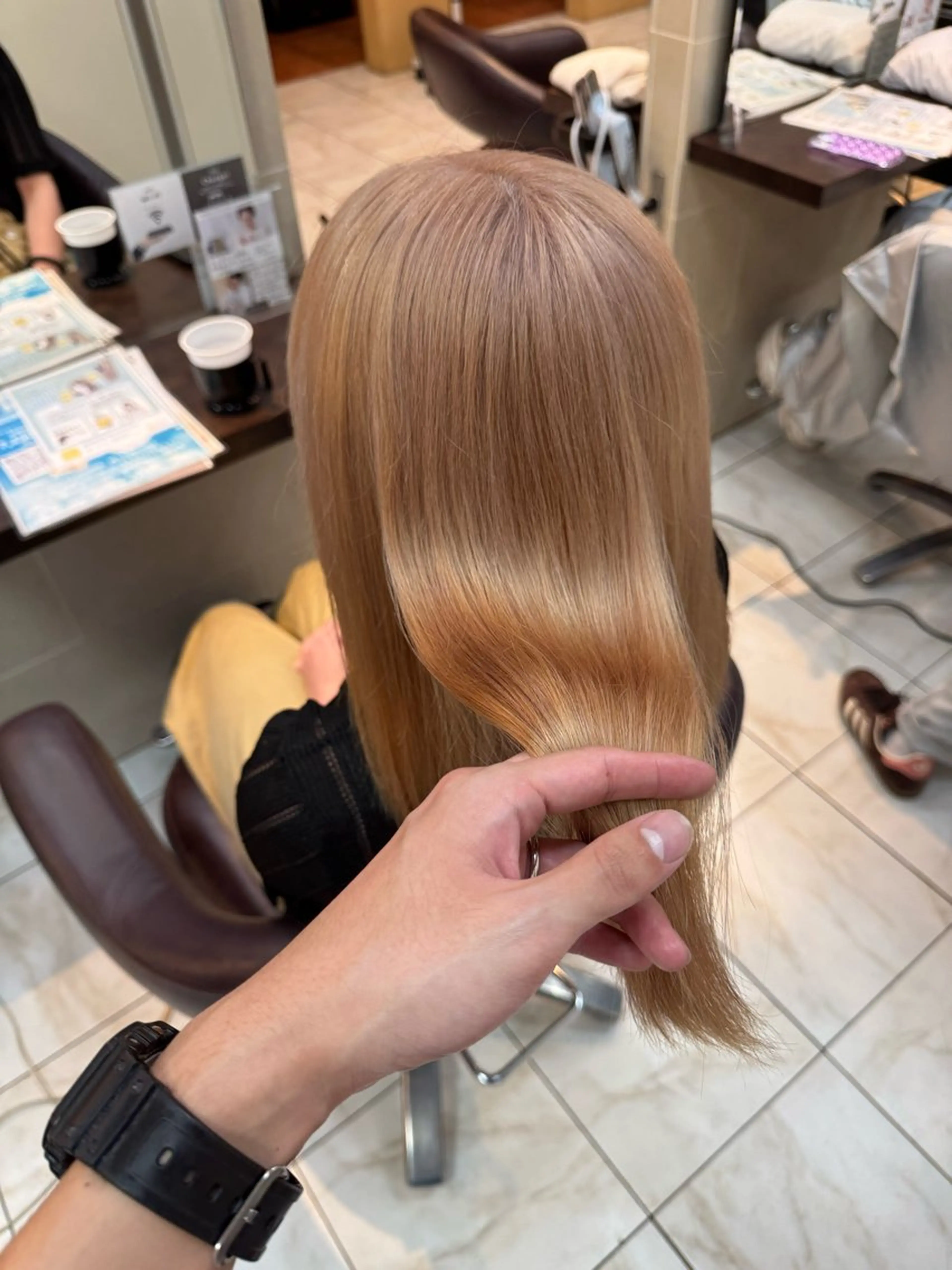 ロング カラー カット ヘアカラー ⭐️透明感カラー/ パーマ⭐️宮野翔のヘアスタイル