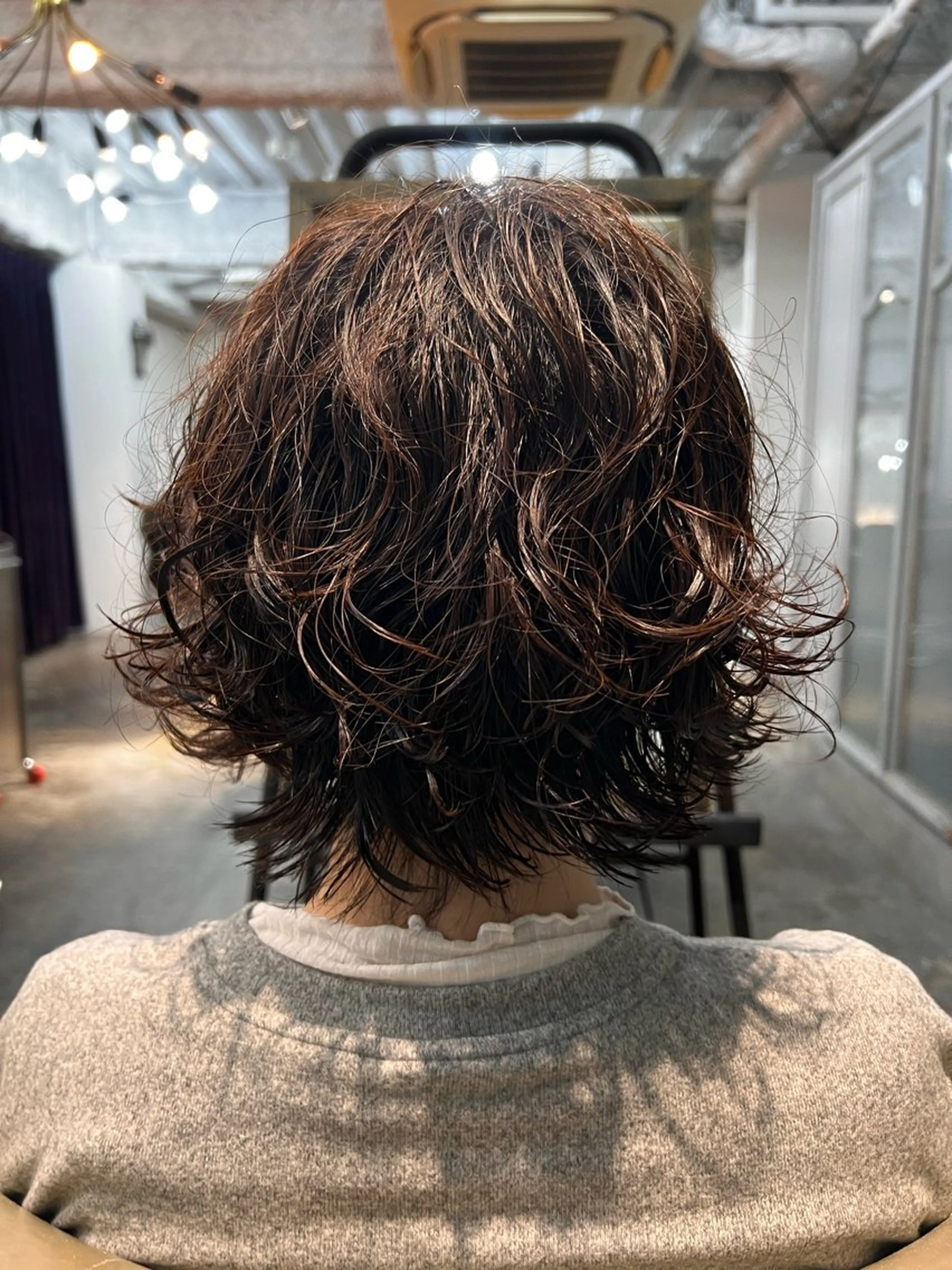 ショート カット パーマ 紙屋町ショート /ボブ　パーマ河内蓮のヘアスタイル