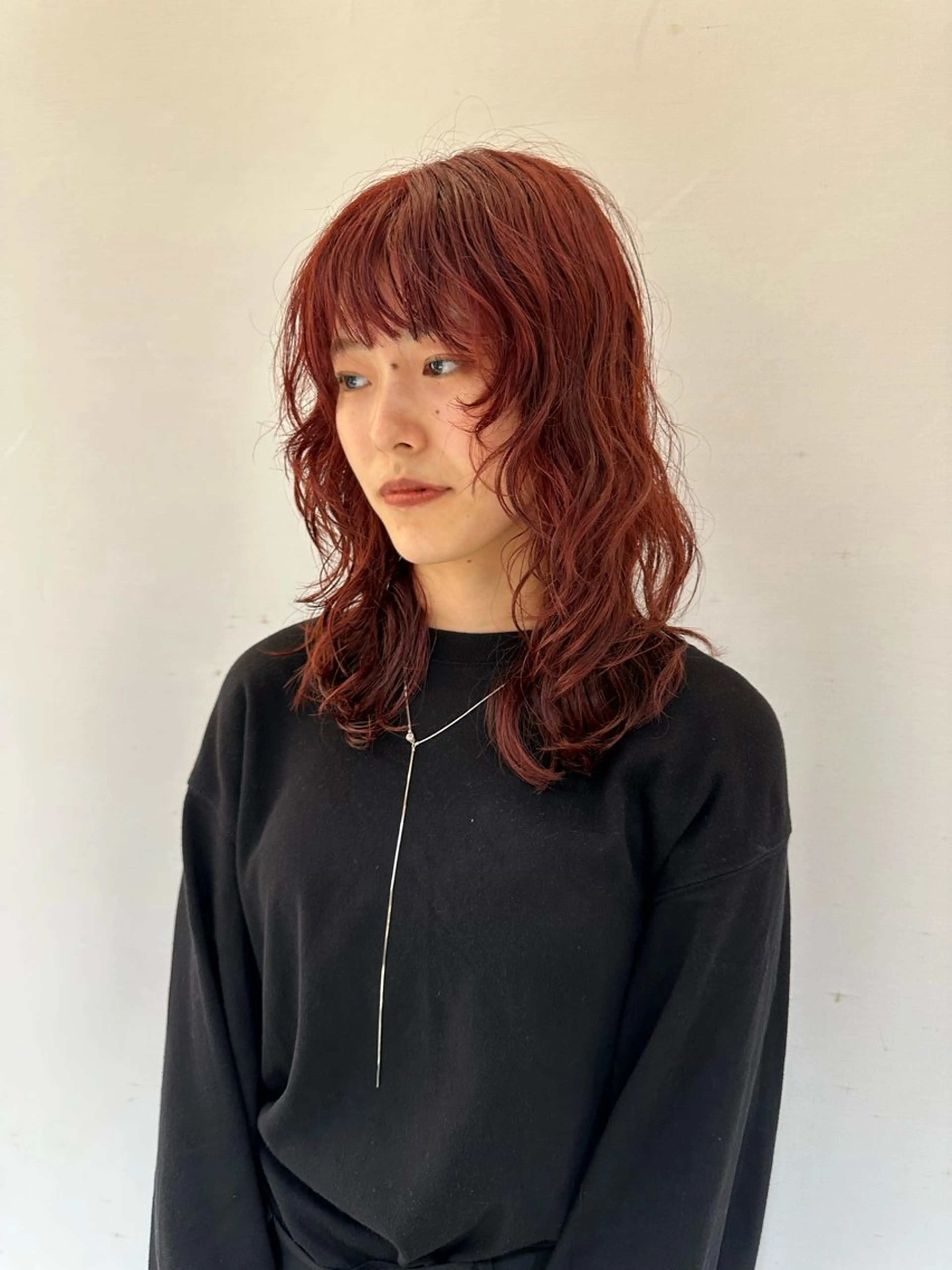 ロング 青木龍樹/パーマモデ ル/似合わせパーマのヘアスタイル