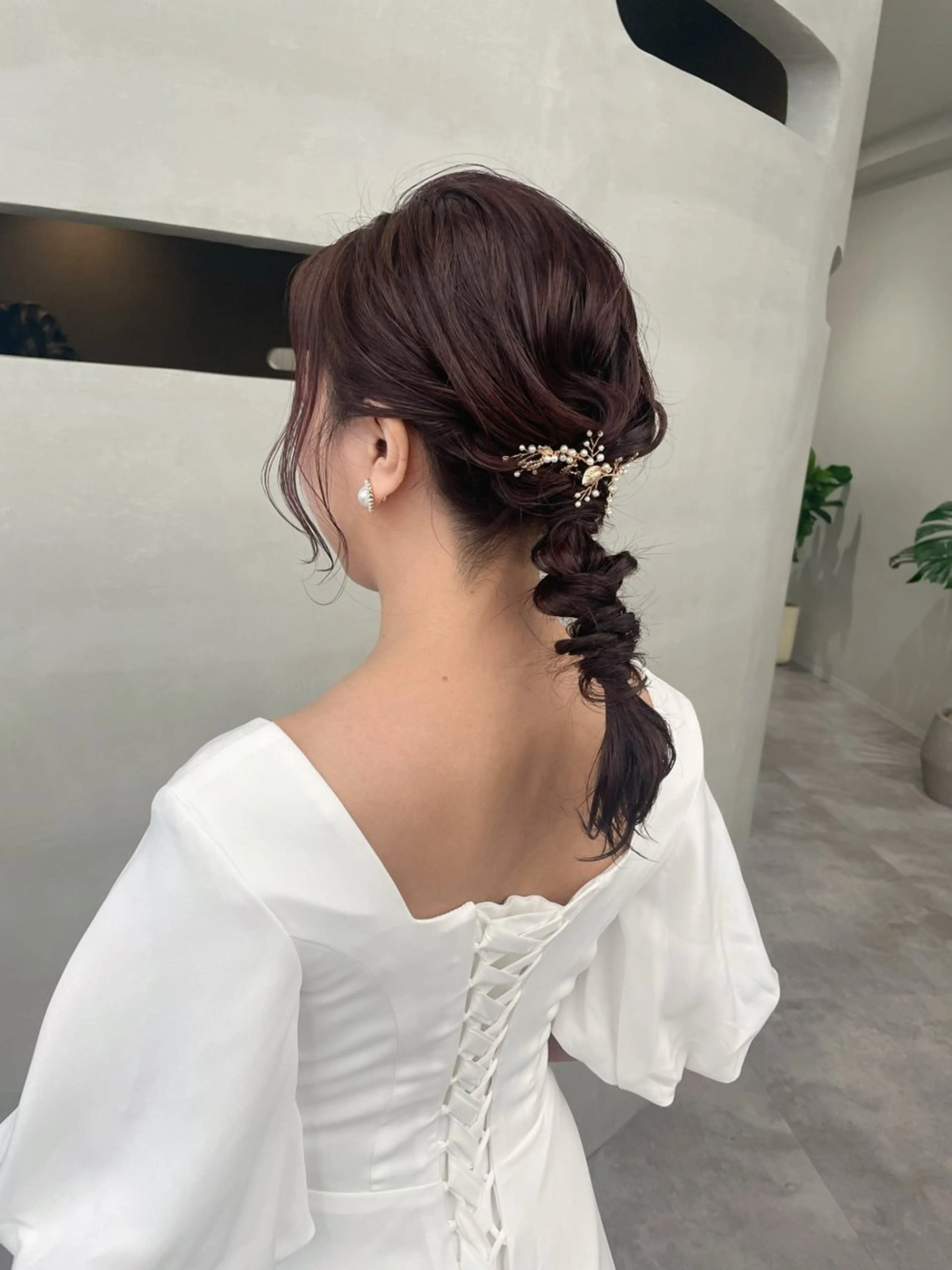 ヘアアレンジ 結婚式・ブライダル ヘアセット トルクアータ伏見 MIKUのヘアスタイル