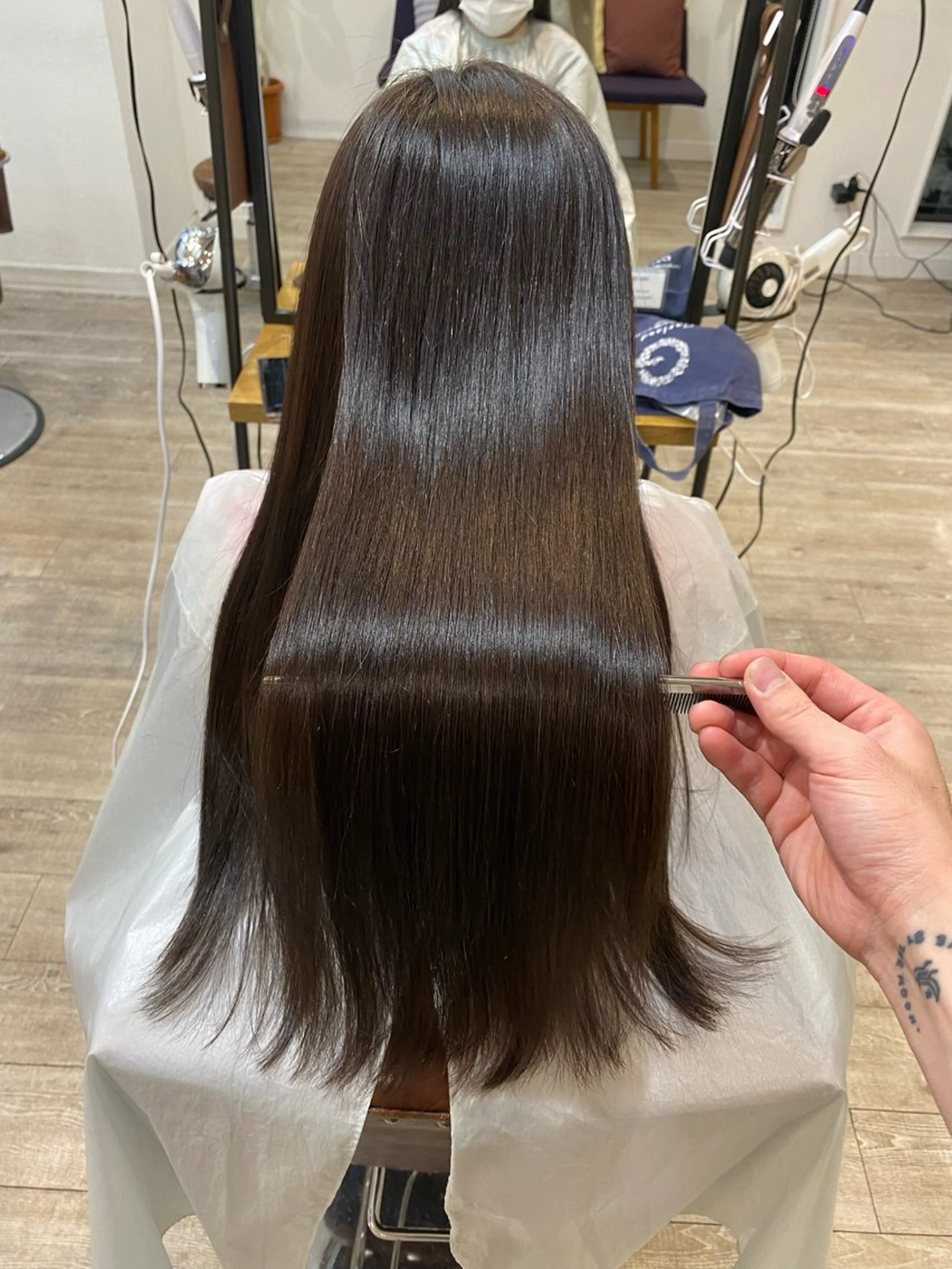 ミディアム 縮毛矯正 カット 縮毛矯正 トリートメント 🌟ショート/シ ョートボブ/岡田🌟のヘアスタイル