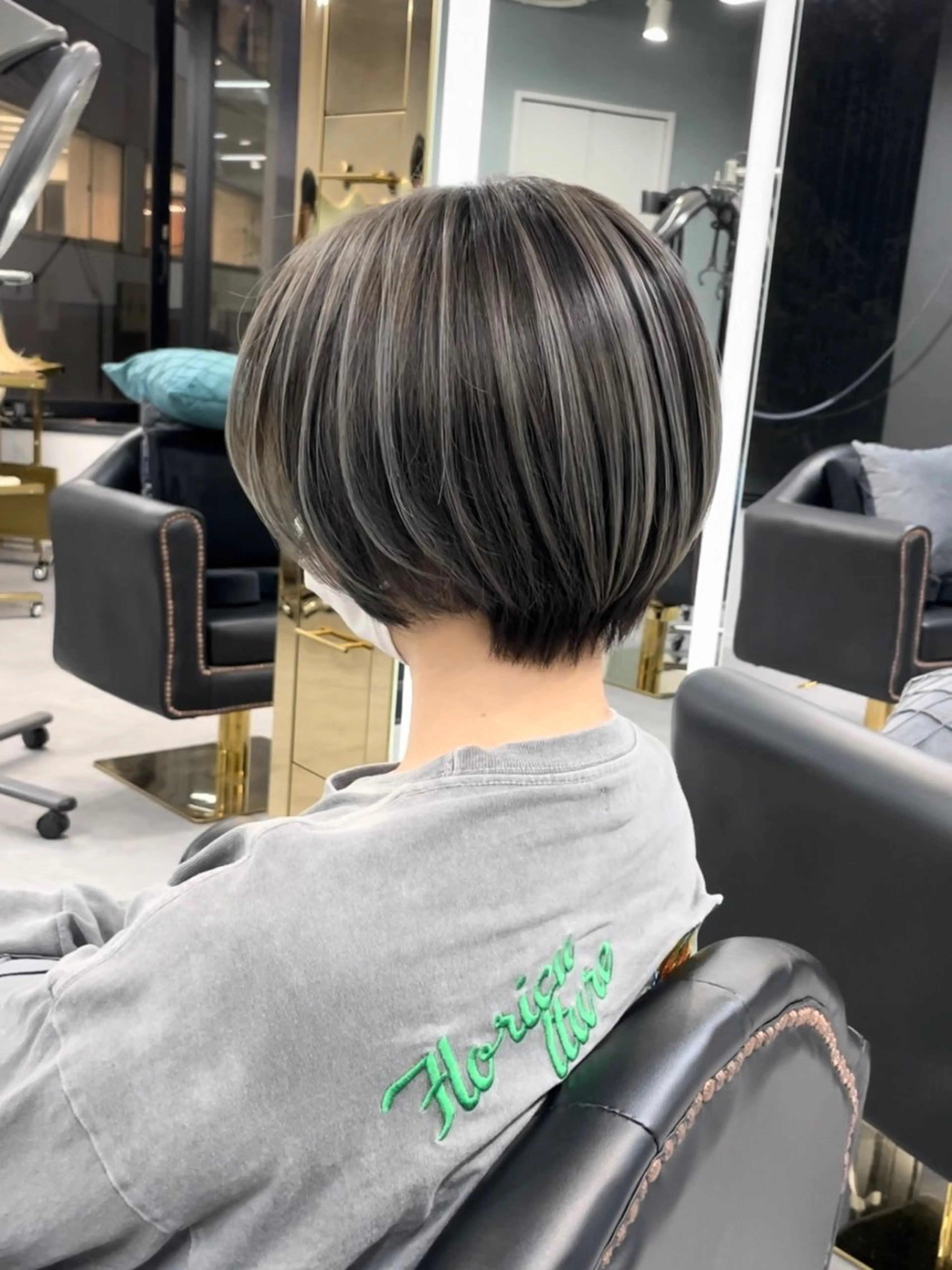 ショート レイヤーカット ショートヘア senjyu GINZA所属・バレイヤージュ/ハイ ライト/庄司鉄平のヘアスタイル