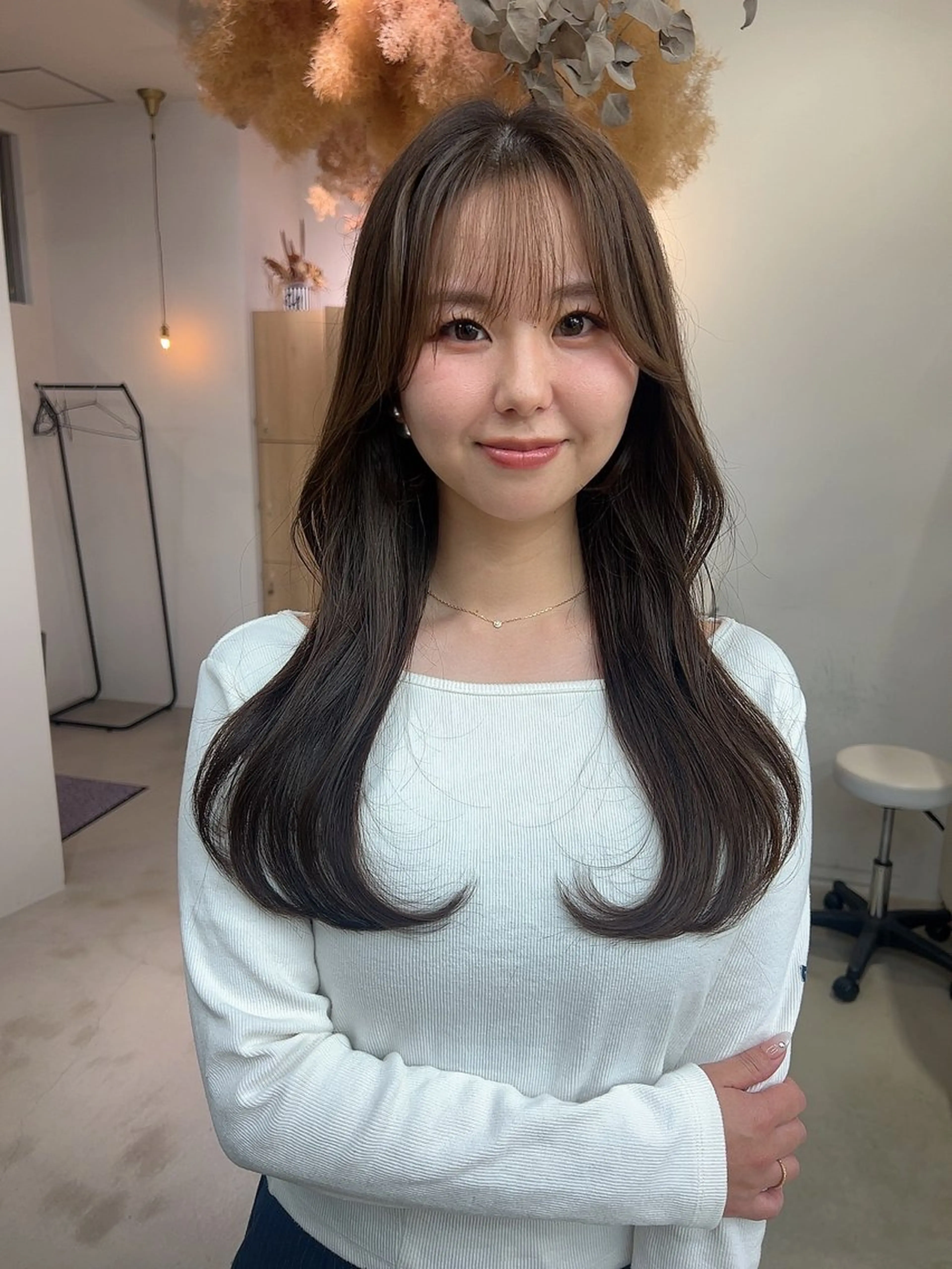 ロング カット ヘアカラー トリートメント vince. moekoのヘアスタイル