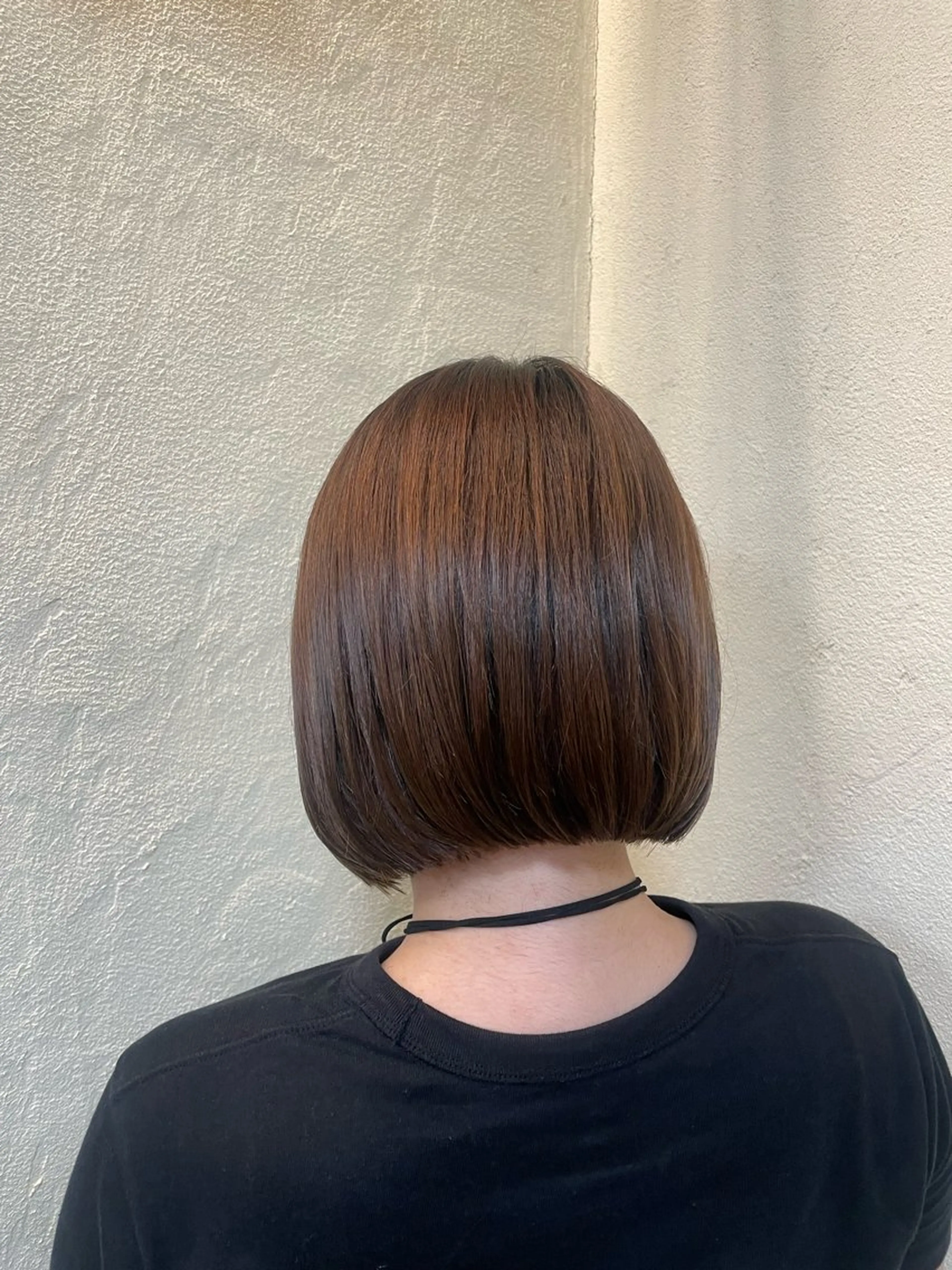 ショート ボブ カット 大庭 萌瑚のヘアスタイル