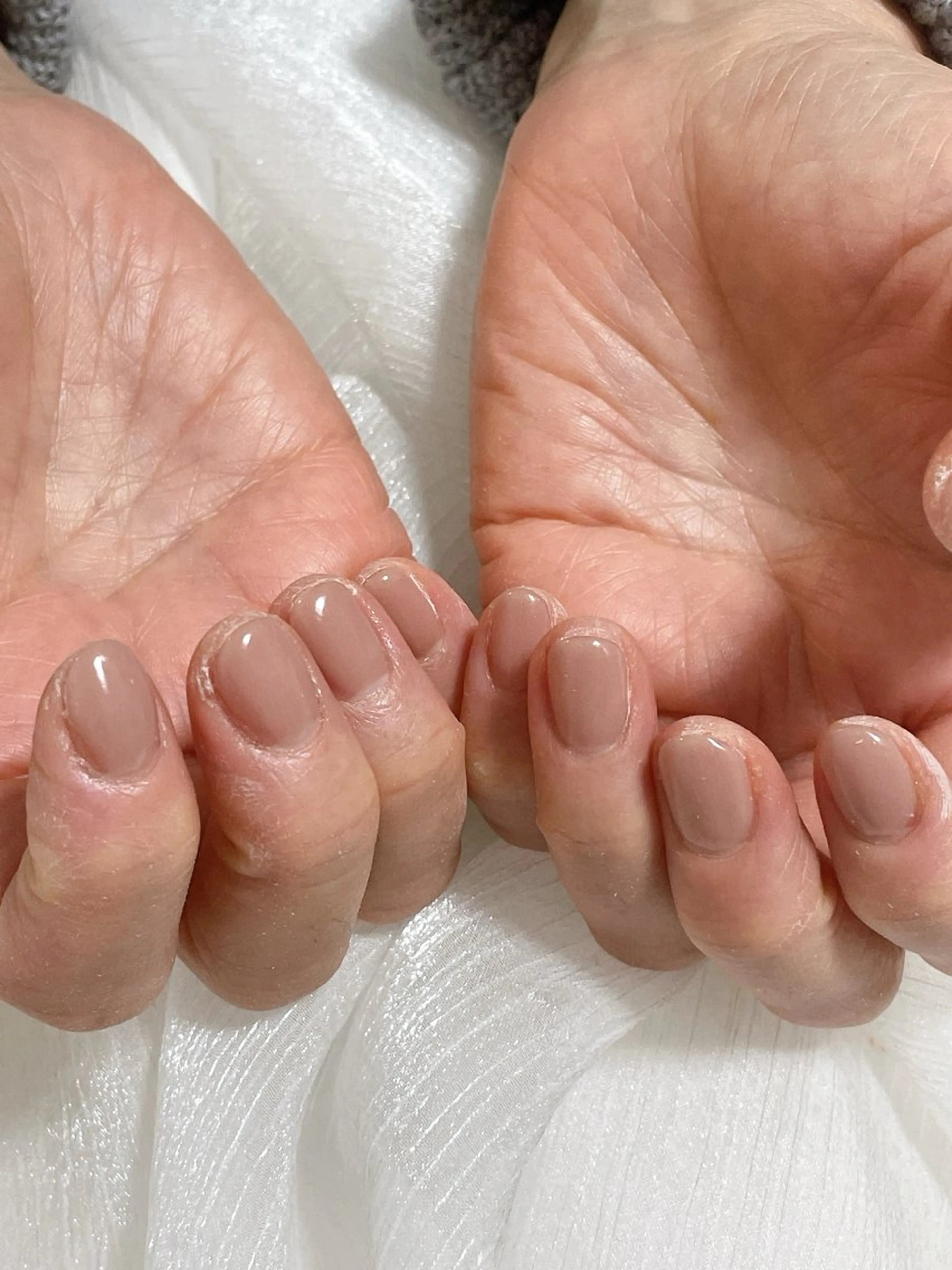 ネイル オーロラネイル フットネイル フレンチネイル ジェルネイル ハート ハンドネイル Mogu nail 二子玉川のネイルデザイン