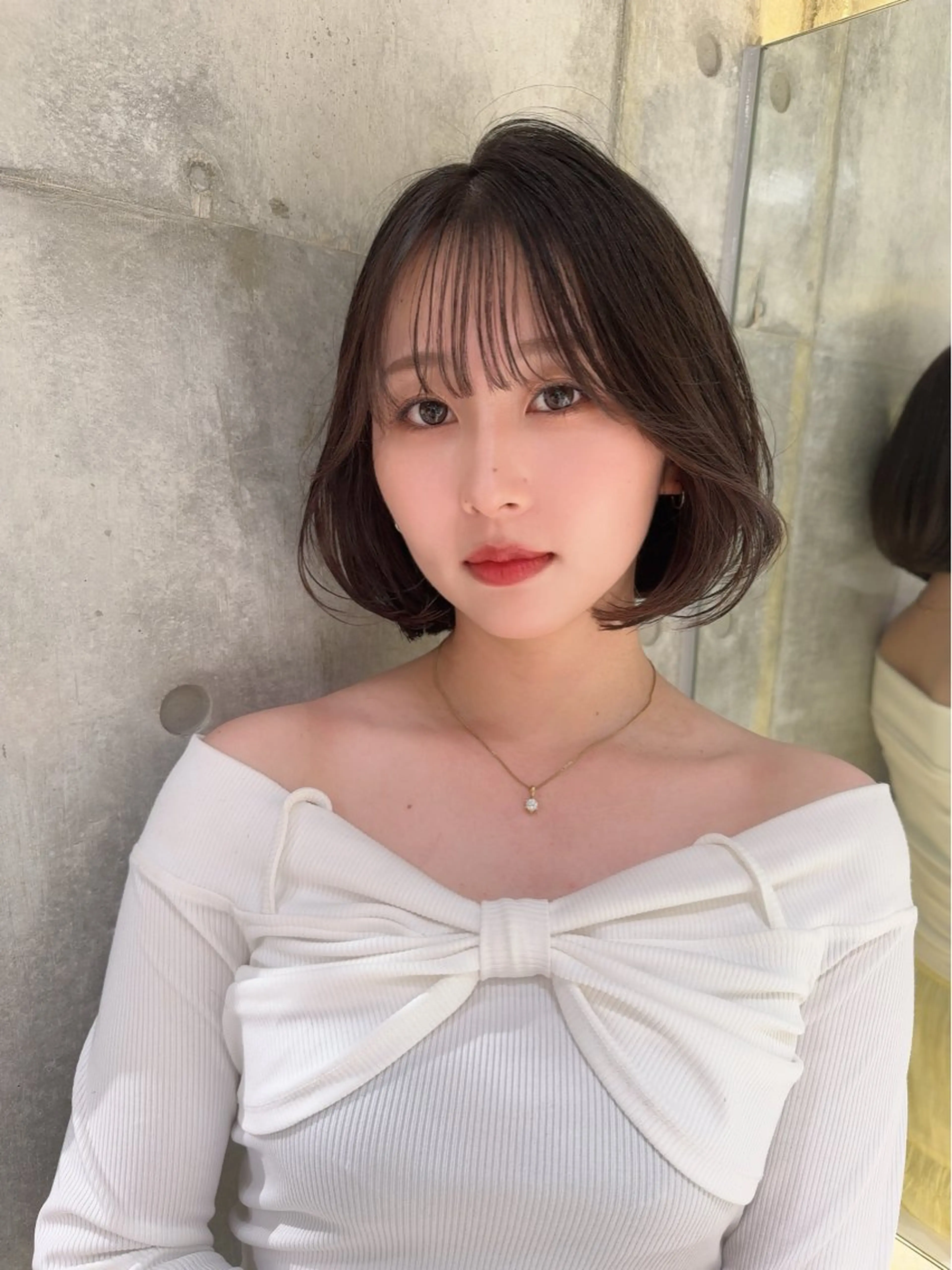 ミディアム カラー ヘアアレンジ カット ヘアカラー トリートメント ARIA💎縮毛矯正 ブリーチ💎複雑履歴のヘアスタイル