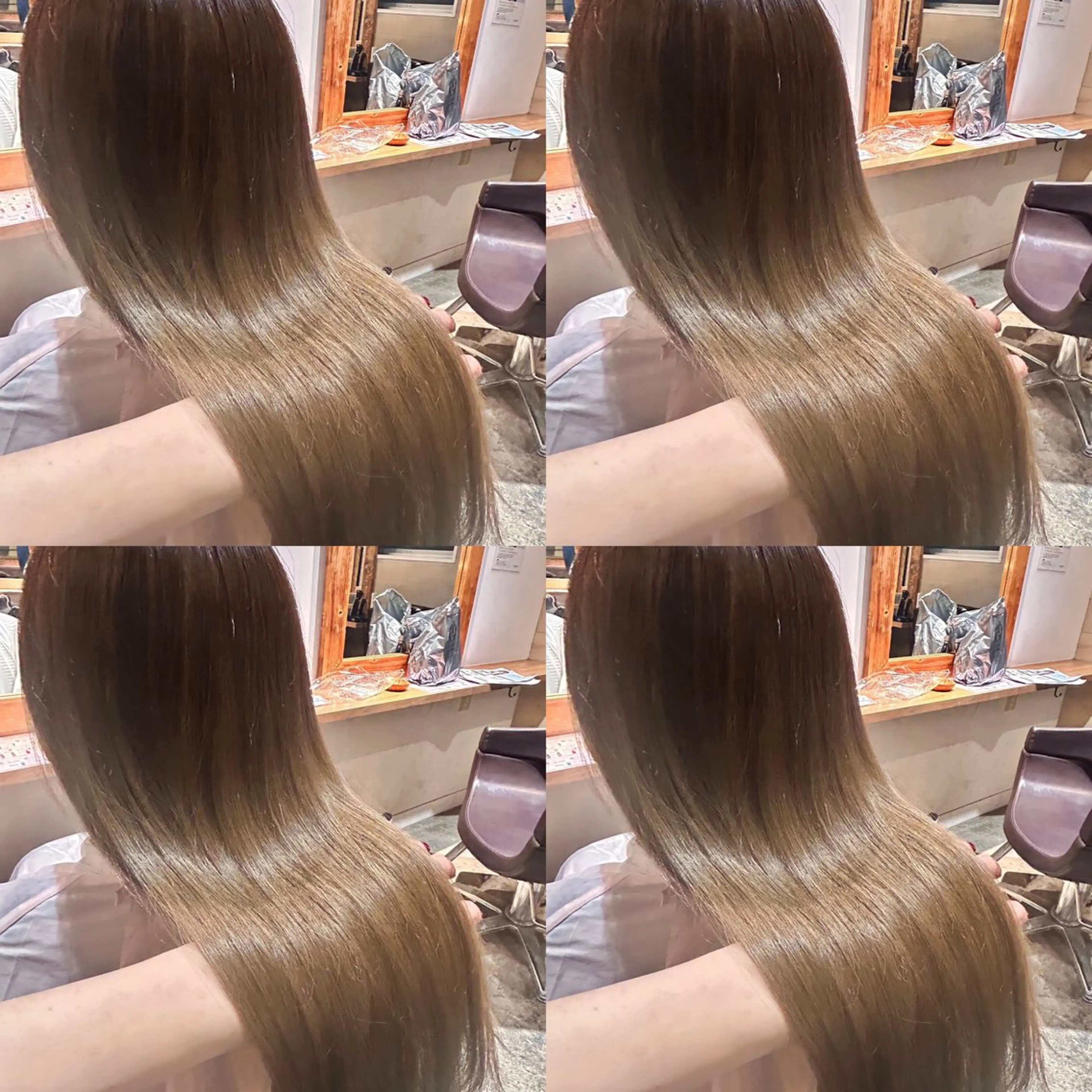 ロング カラー ヘアカラー トリートメント 店長✨️韓国ヘア✖️ 髪質改善カラー／純大のヘアスタイル
