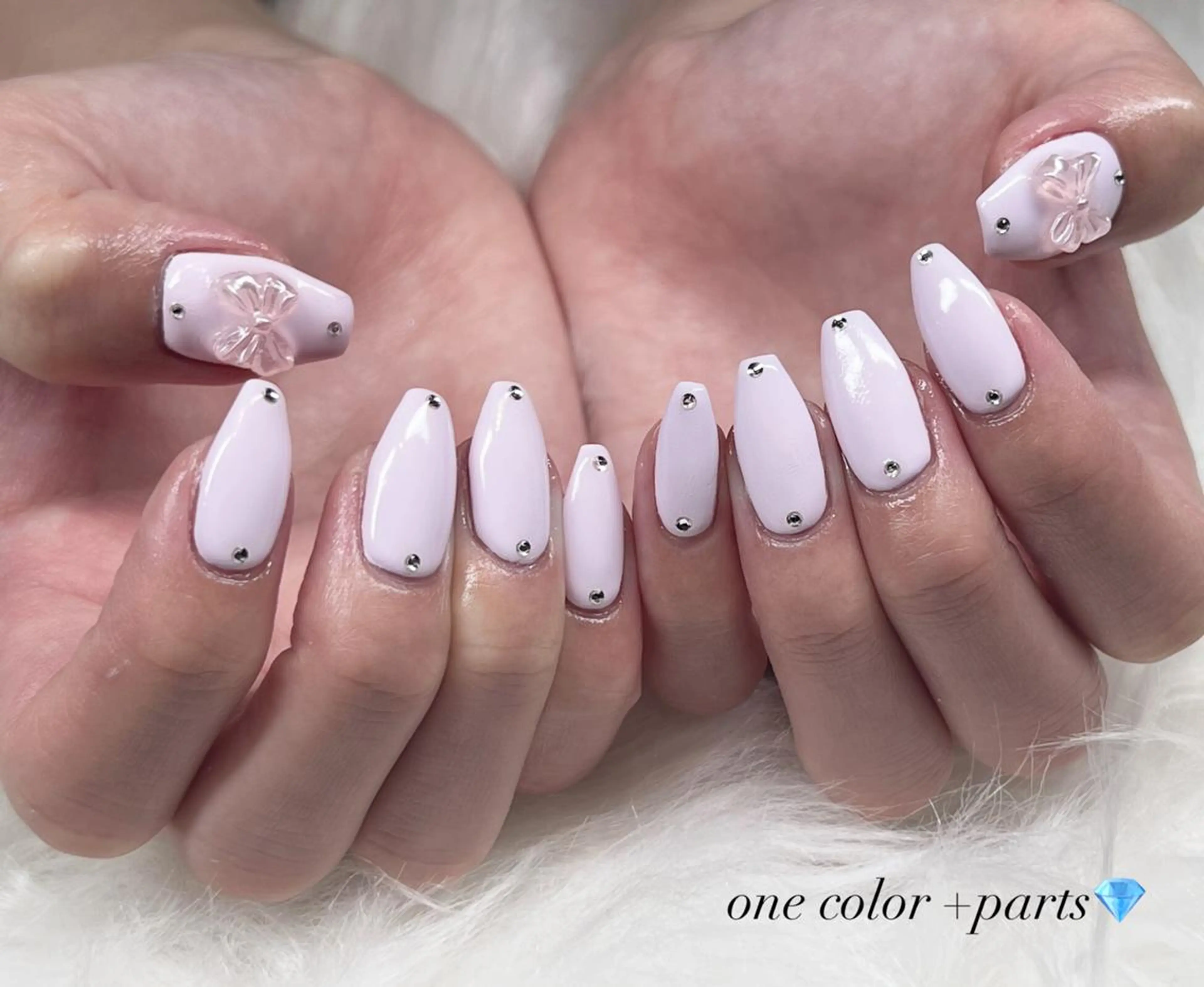 ネイル ワンカラーネイル ハンドネイル Bianca大名店 yonekuraのネイルデザイン