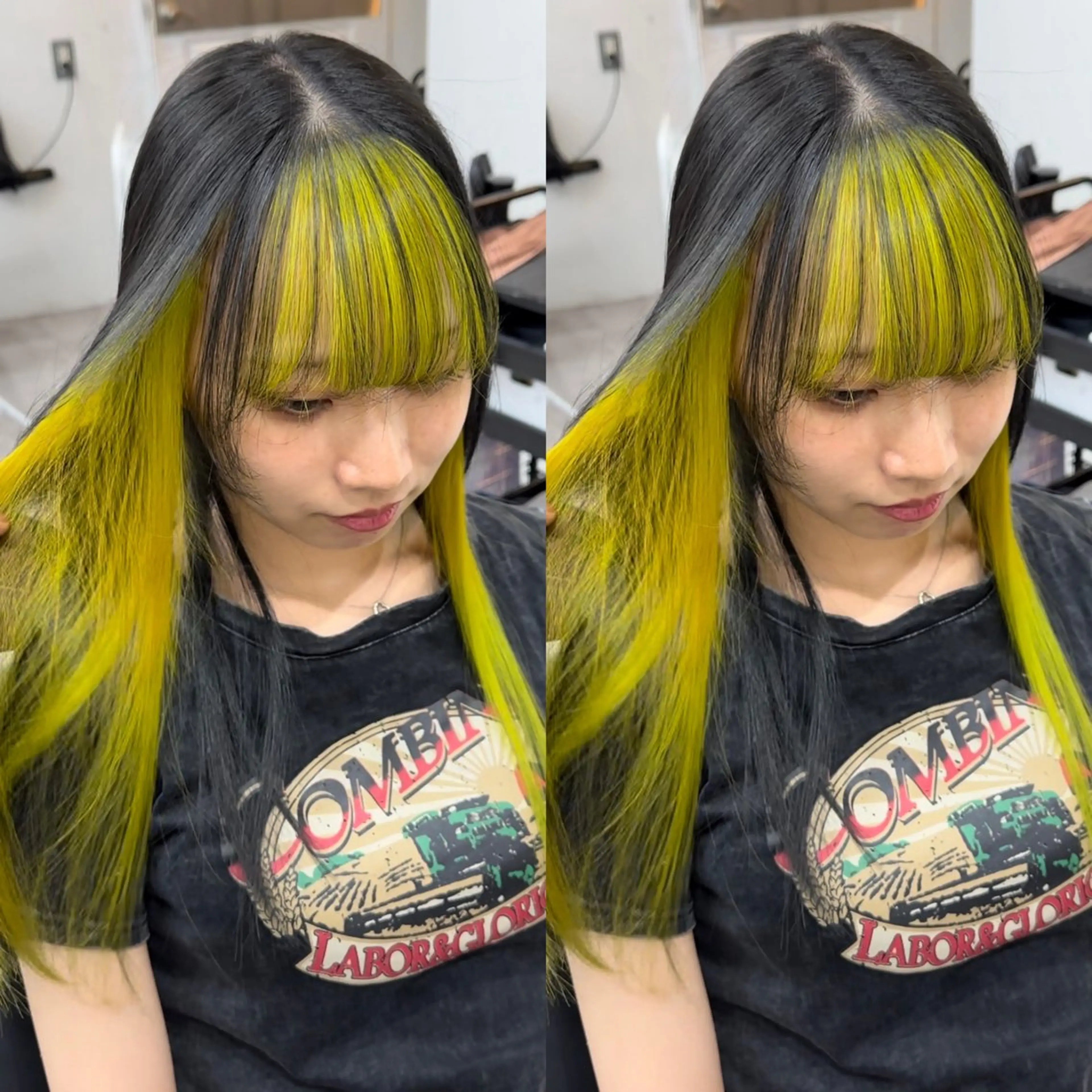 ロング ヘアカラー トリートメント 💎レイヤーカット× 髪質改善💎後藤陸のヘアスタイル