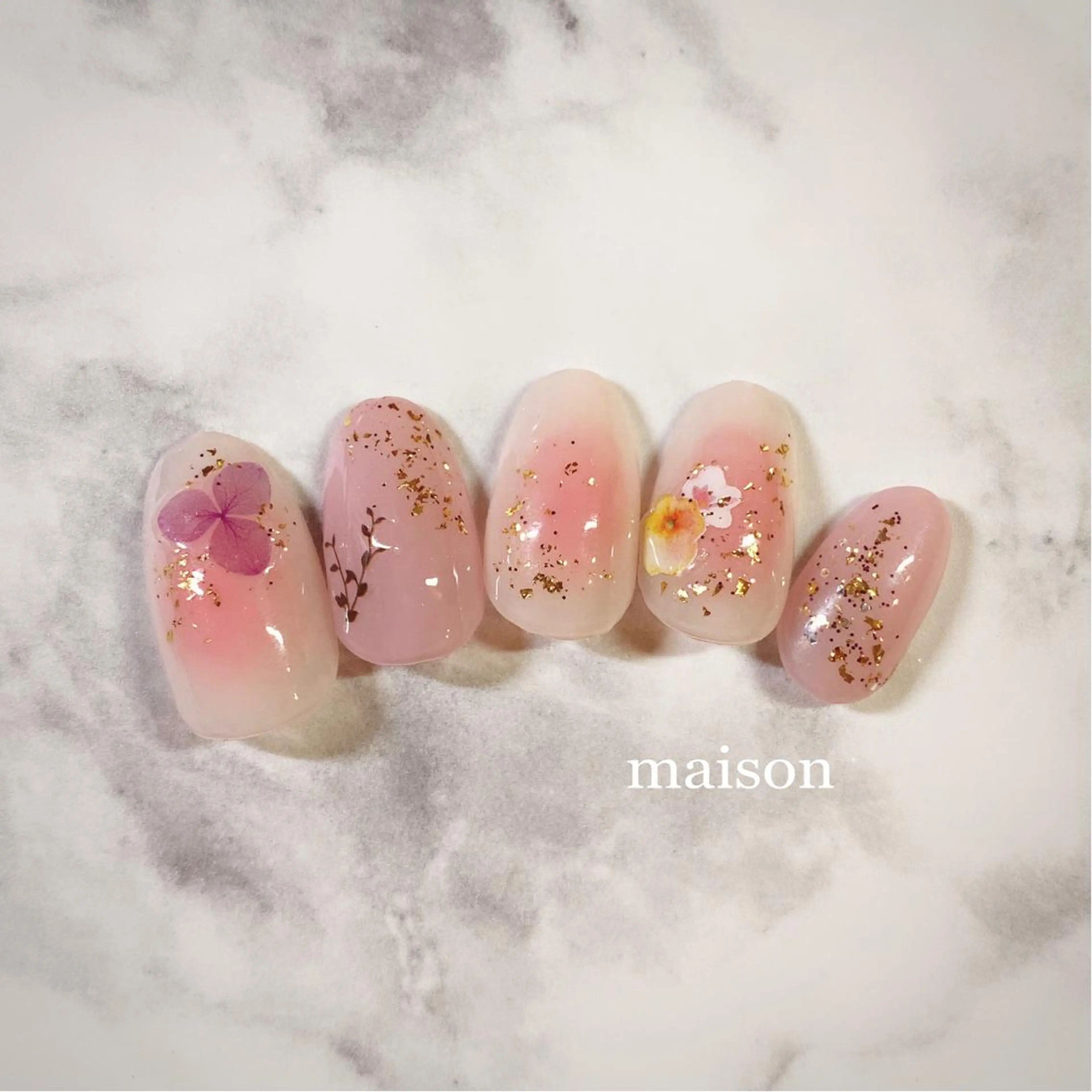 ネイル 春ネイル ハンドネイル ISHIHARA KANAのネイルデザイン