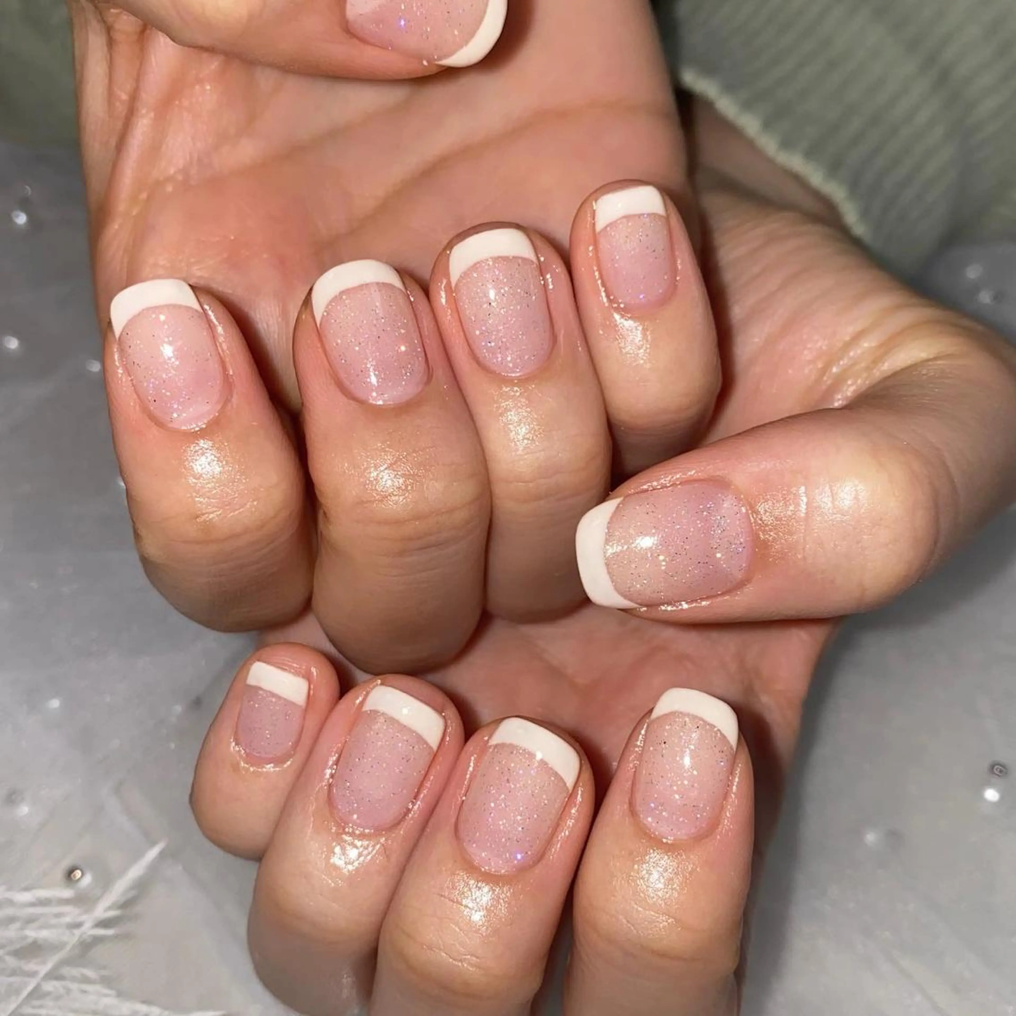 ネイル フレンチネイル I P'ink nail salon所属・I pinknail 韓国風·持ち込み専門のネイルデザイン