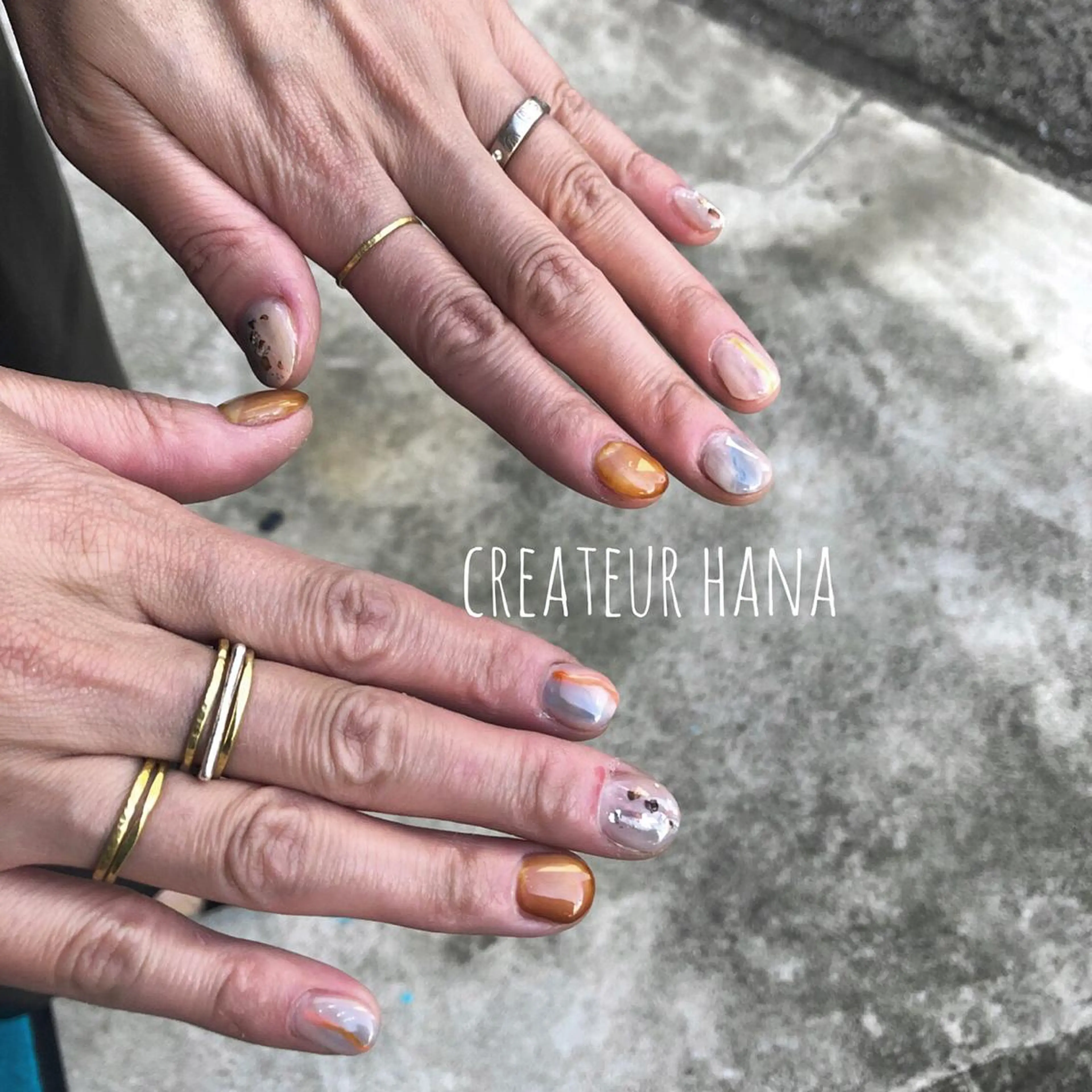 ネイル クレアトゥール華 都賀店所属・三橋 結菜のネイルデザイン