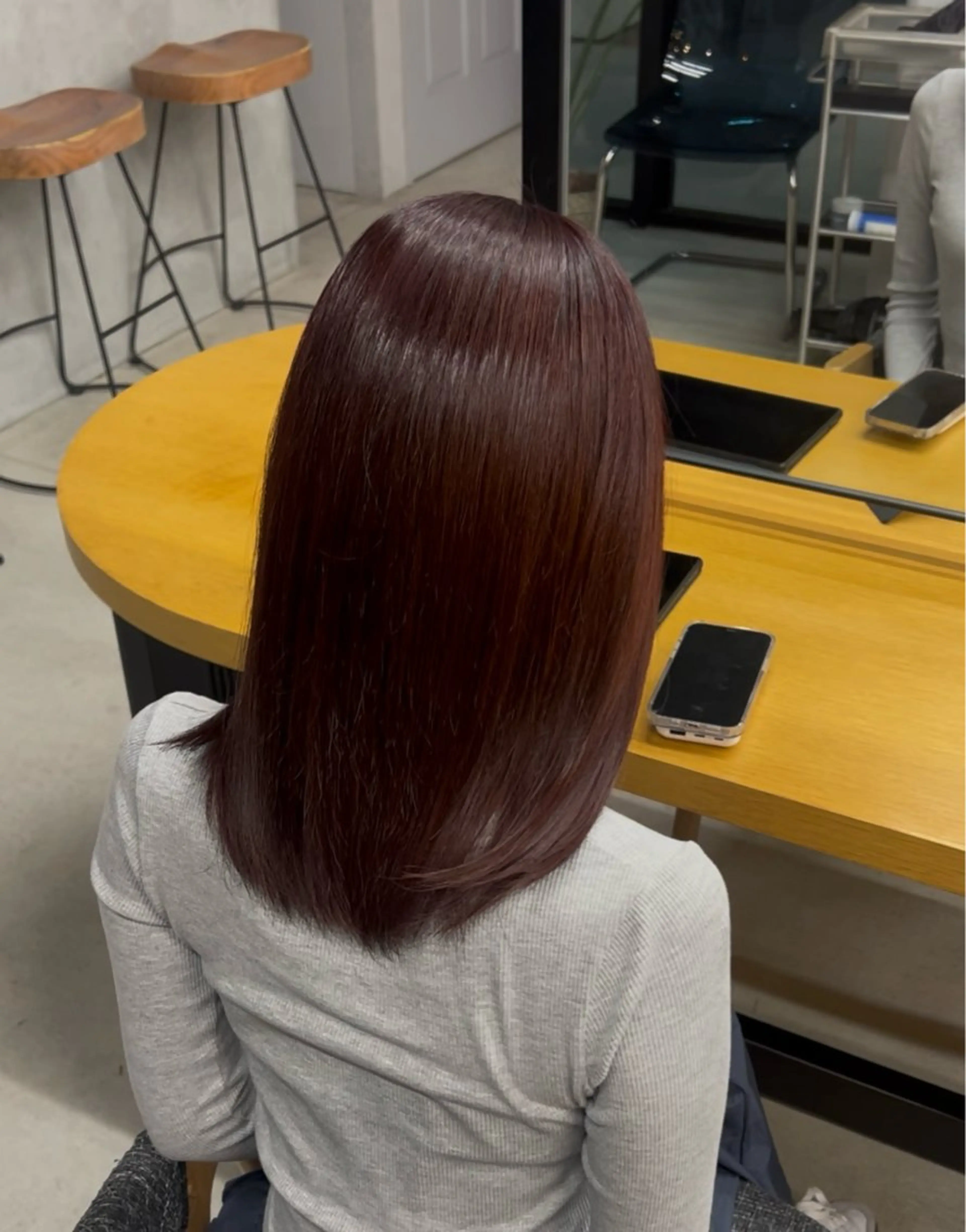 ミディアム カラー 天神/韓国レイヤー /髪質改善/ココロのヘアスタイル