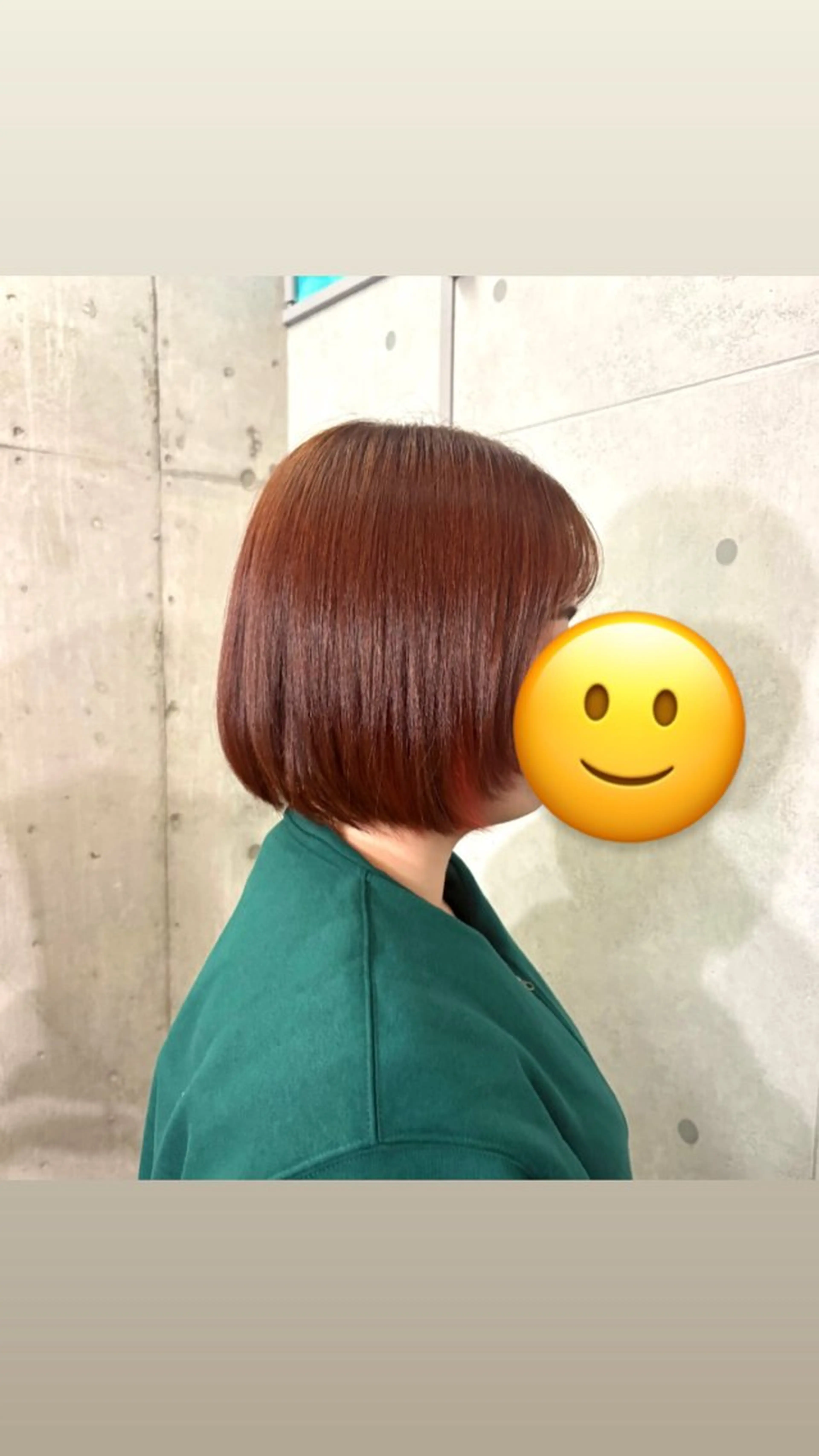 ショート カラー オレンジ オレンジピンク ピンクカラー ボブ 顔まわりレイヤー ドアベルヘアリビング所属・加藤志保 🎗️🫧モデル募集のヘアスタイル