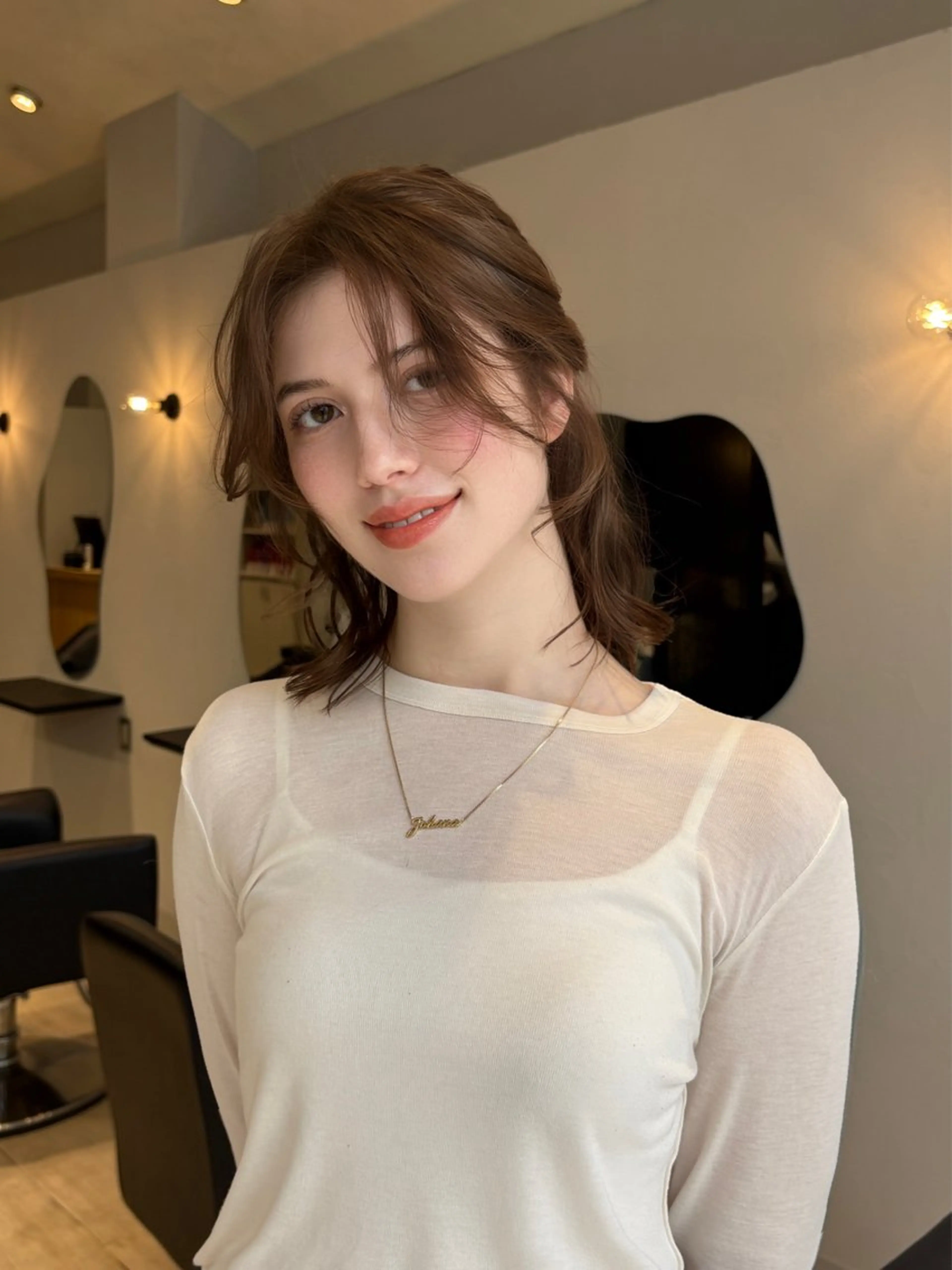 ミディアム パーマ ヘアカラー miyu/天神/ ブリーチなし透明感のその他イメージ