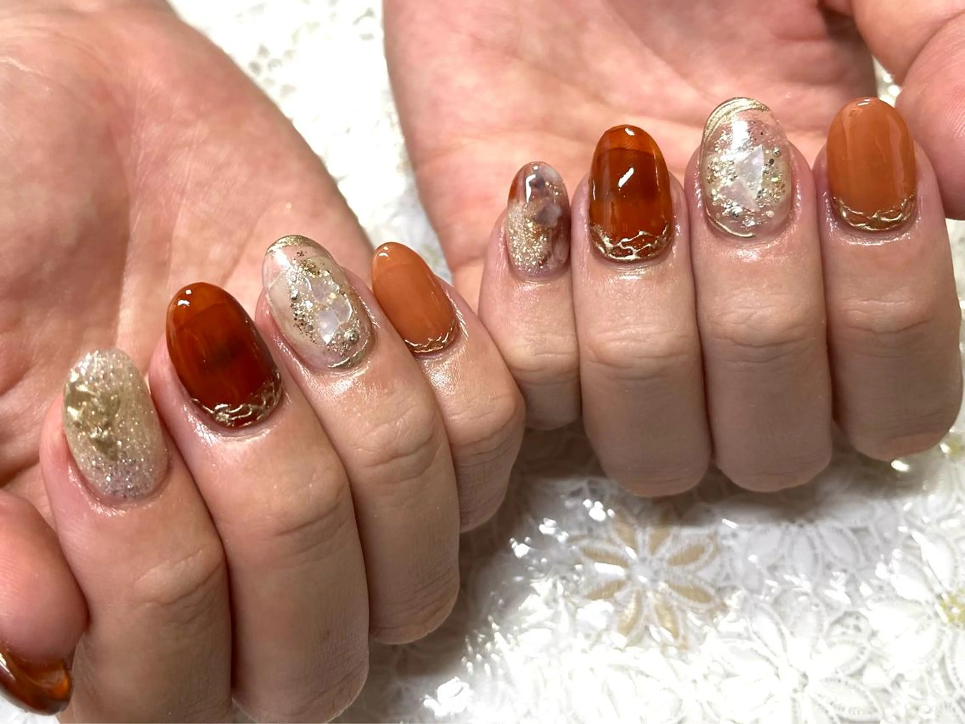 ネイル 長さ出し ジェルネイル 韓国ネイル ニュアンスネイル パラジェル ハンドネイル nails' it...のネイルデザイン