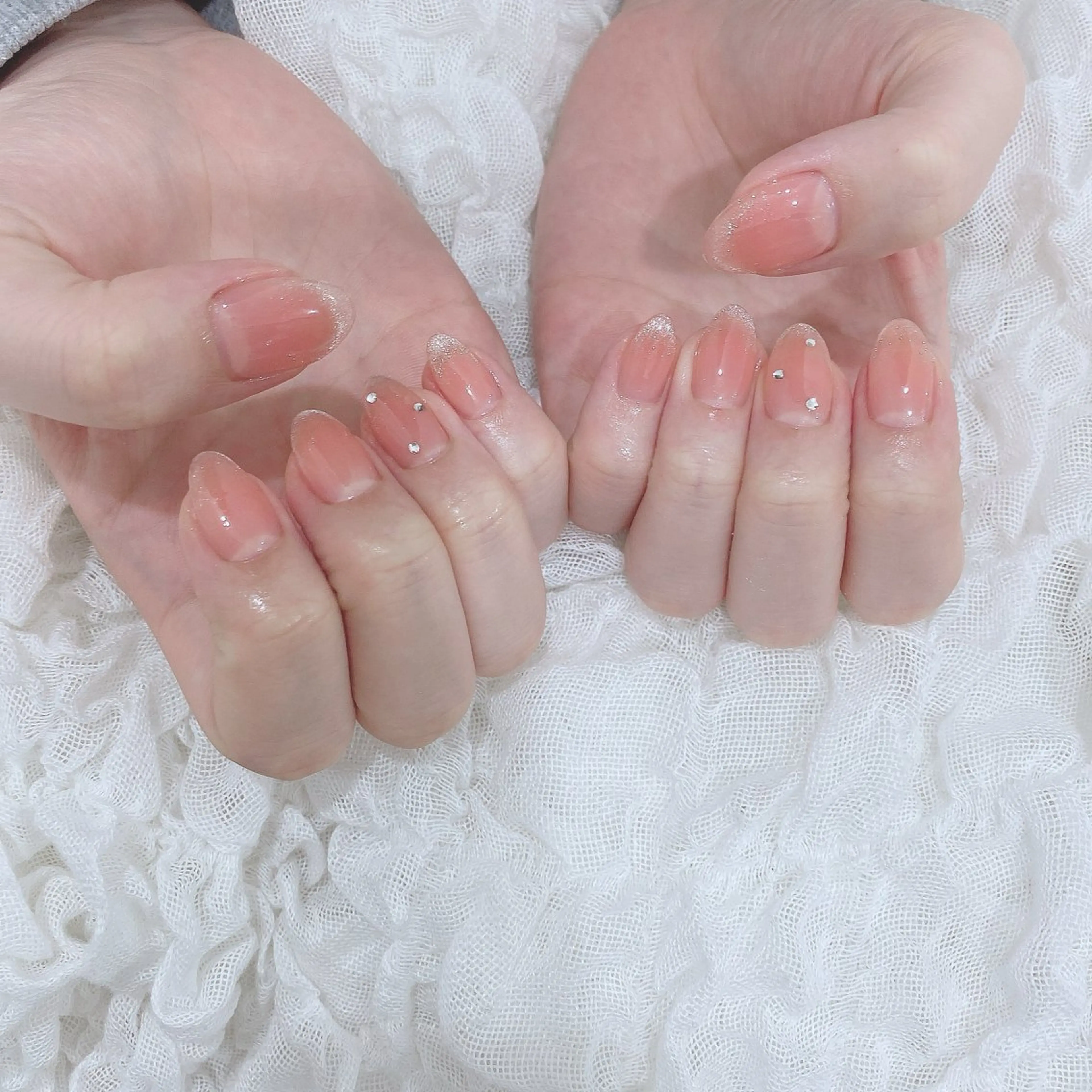 ネイル チークネイル フレンチネイル マグネットネイル マグネットフレンチ ハンドネイル SOL NAILのネイルデザイン