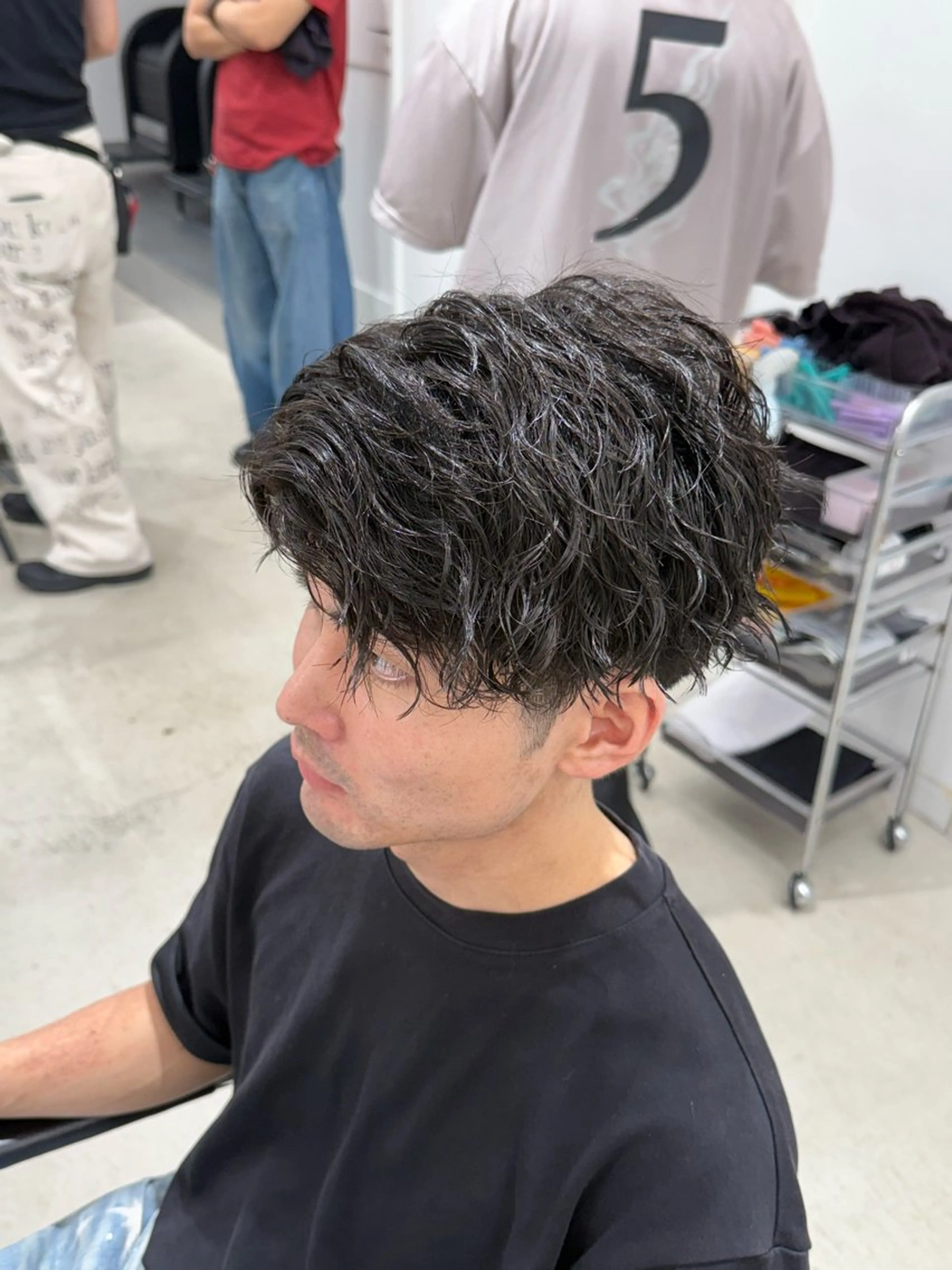 パーマ メンズ 深谷 侑亮のヘアスタイル