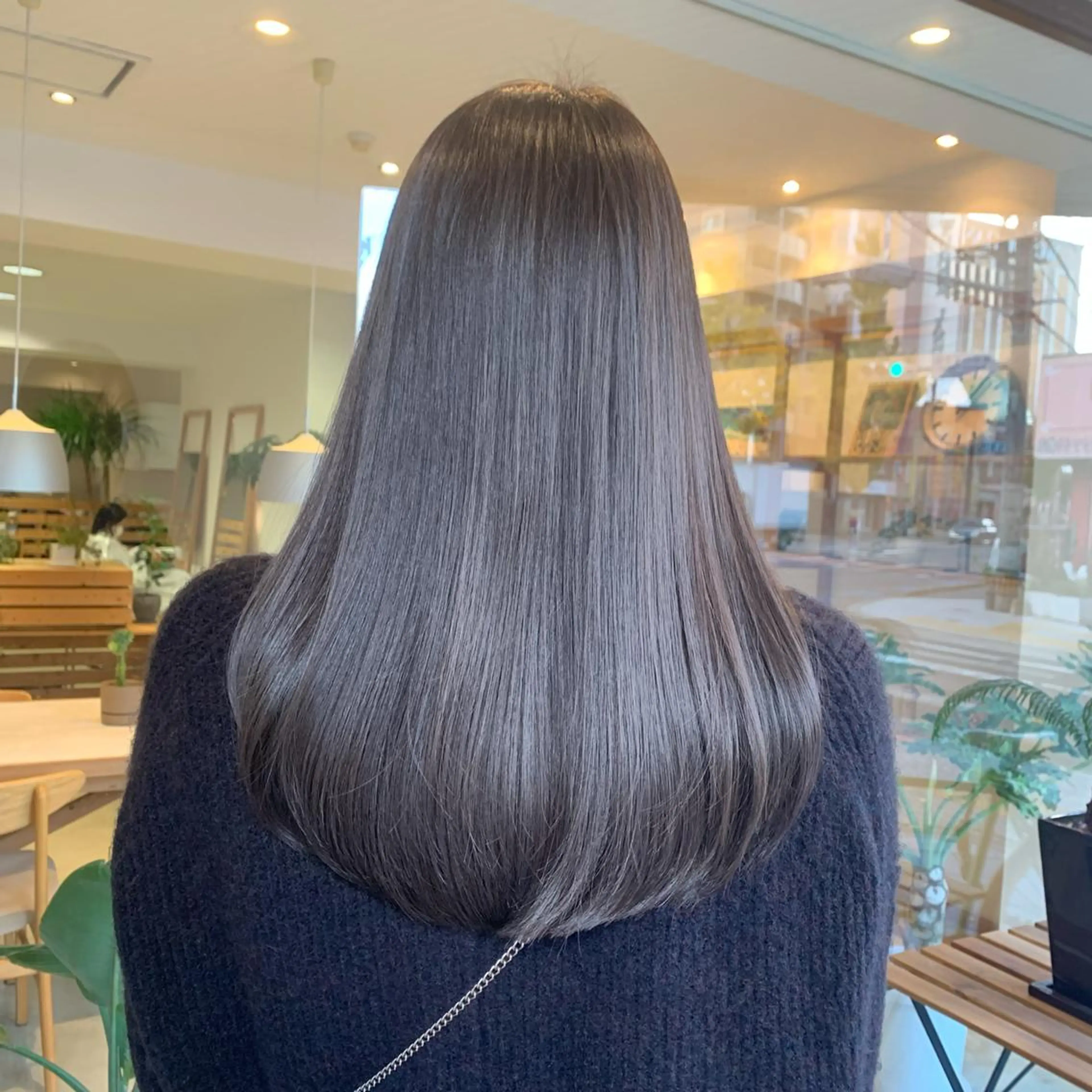 セミロング カラー カット ヘアカラー トリートメント 藤森結子/韓国ヘア/ パーソナルカラー診断のヘアスタイル