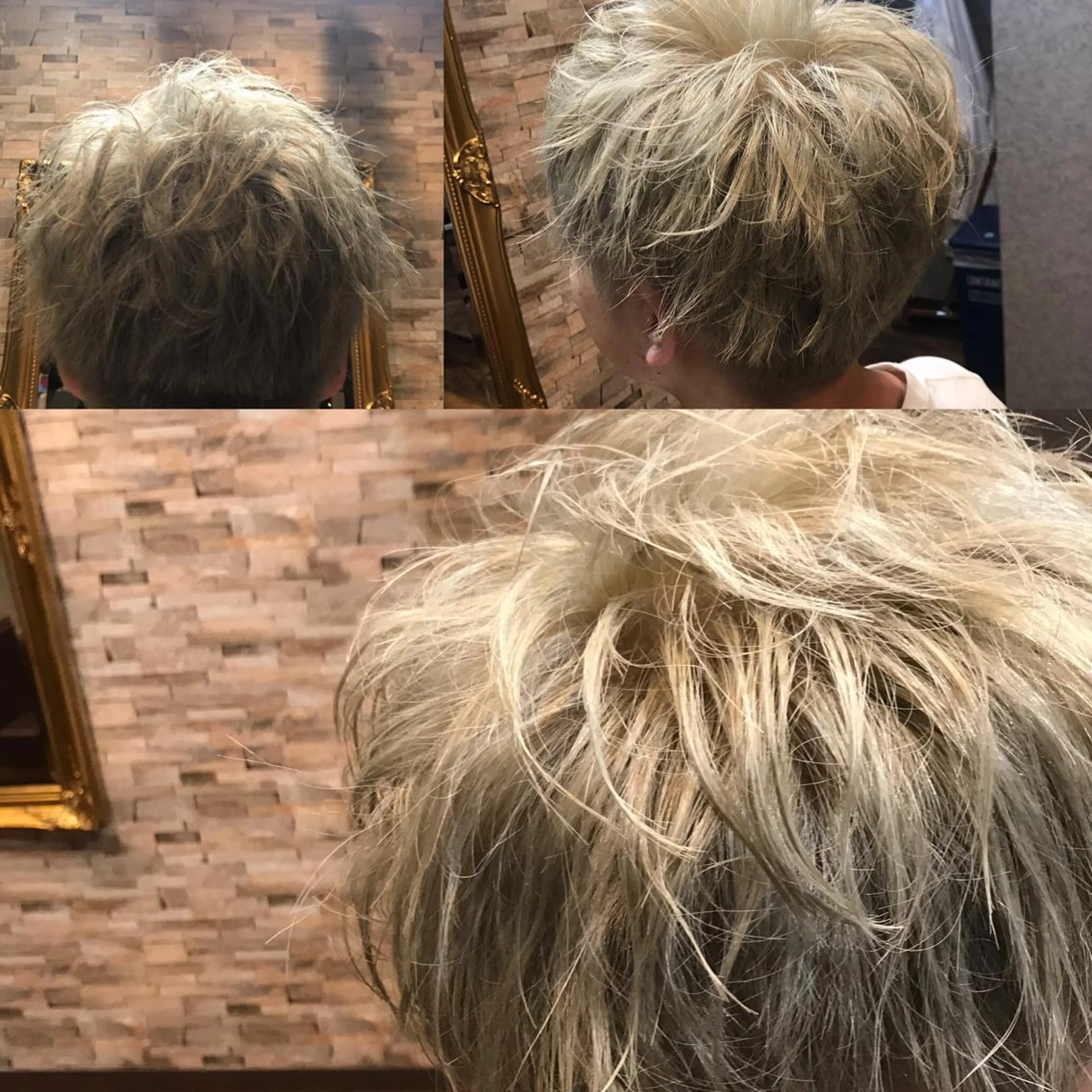 ショート カラー メンズ メンズブリーチ ブリーチ シルバー REVIA所属・宮田 直樹のヘアスタイル