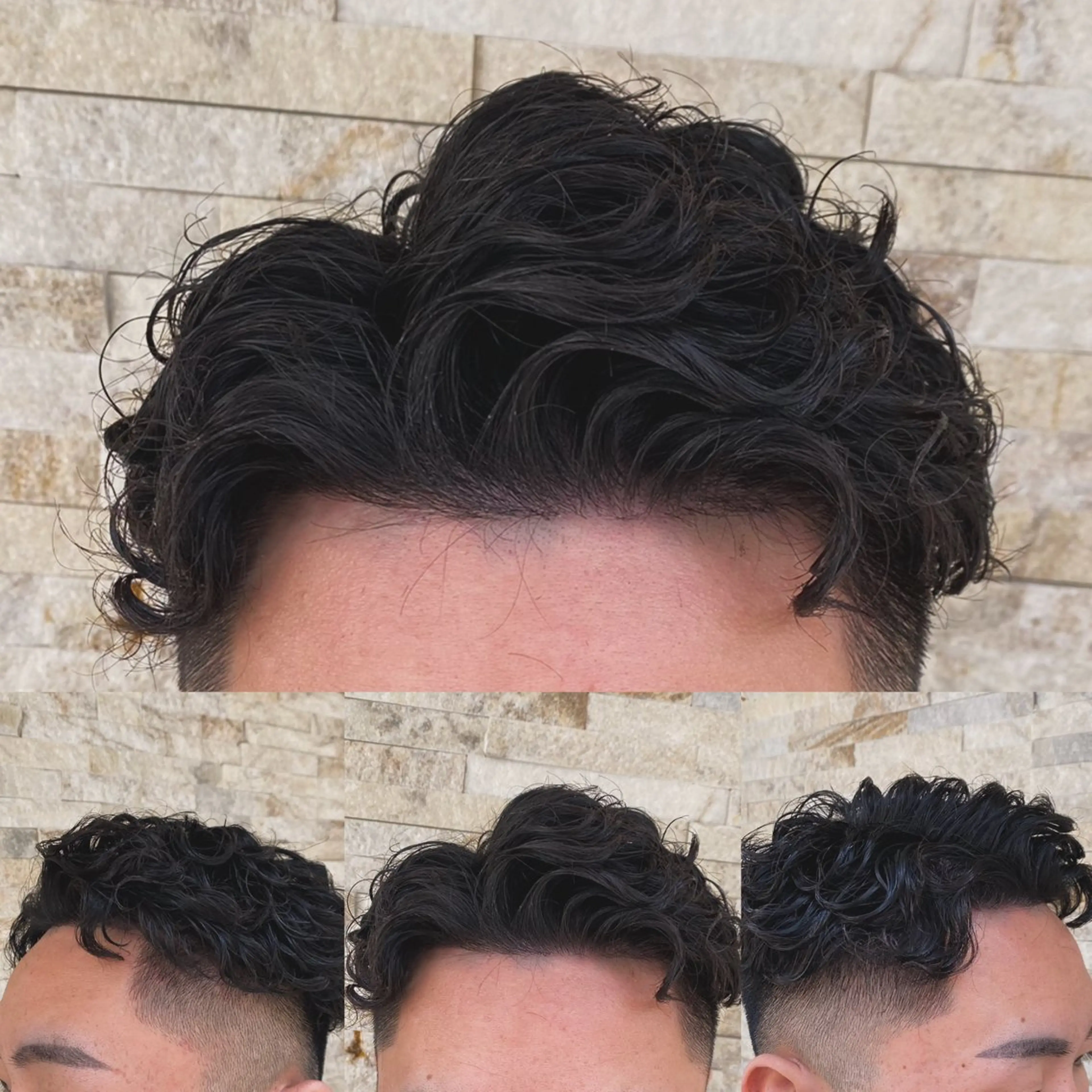 ミディアム カット パーマ ヘアモードキクチ神田店所属・北川 竜也のヘアスタイル