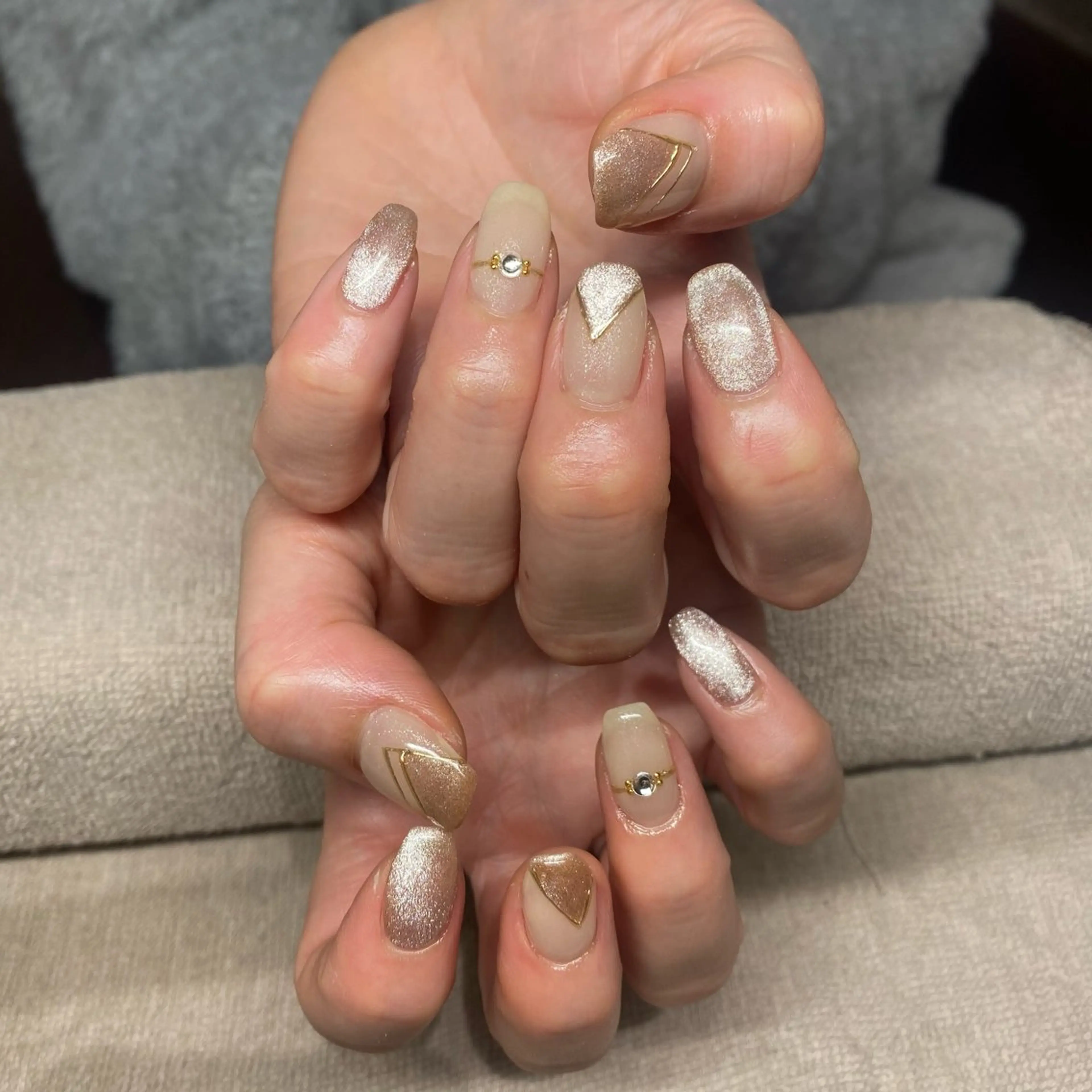 ネイル アートネイル フットネイル グラデーション ラメ(グリッター) ラメグラデーション ハンドネイル nail今村 澪奈のネイルデザイン