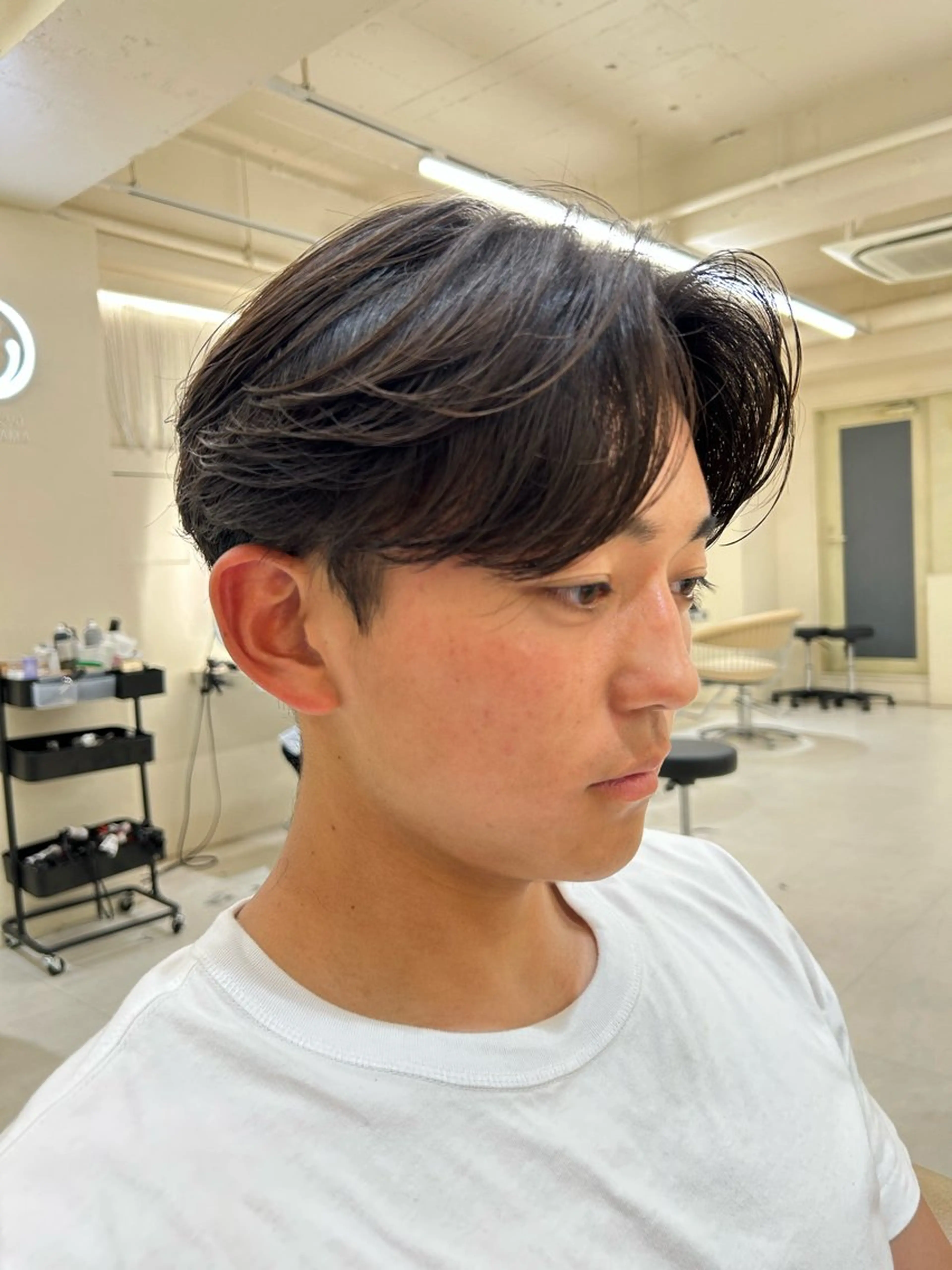 パーマ メンズ パーマ スパイキーショート/ センターパート/奈菜のヘアスタイル