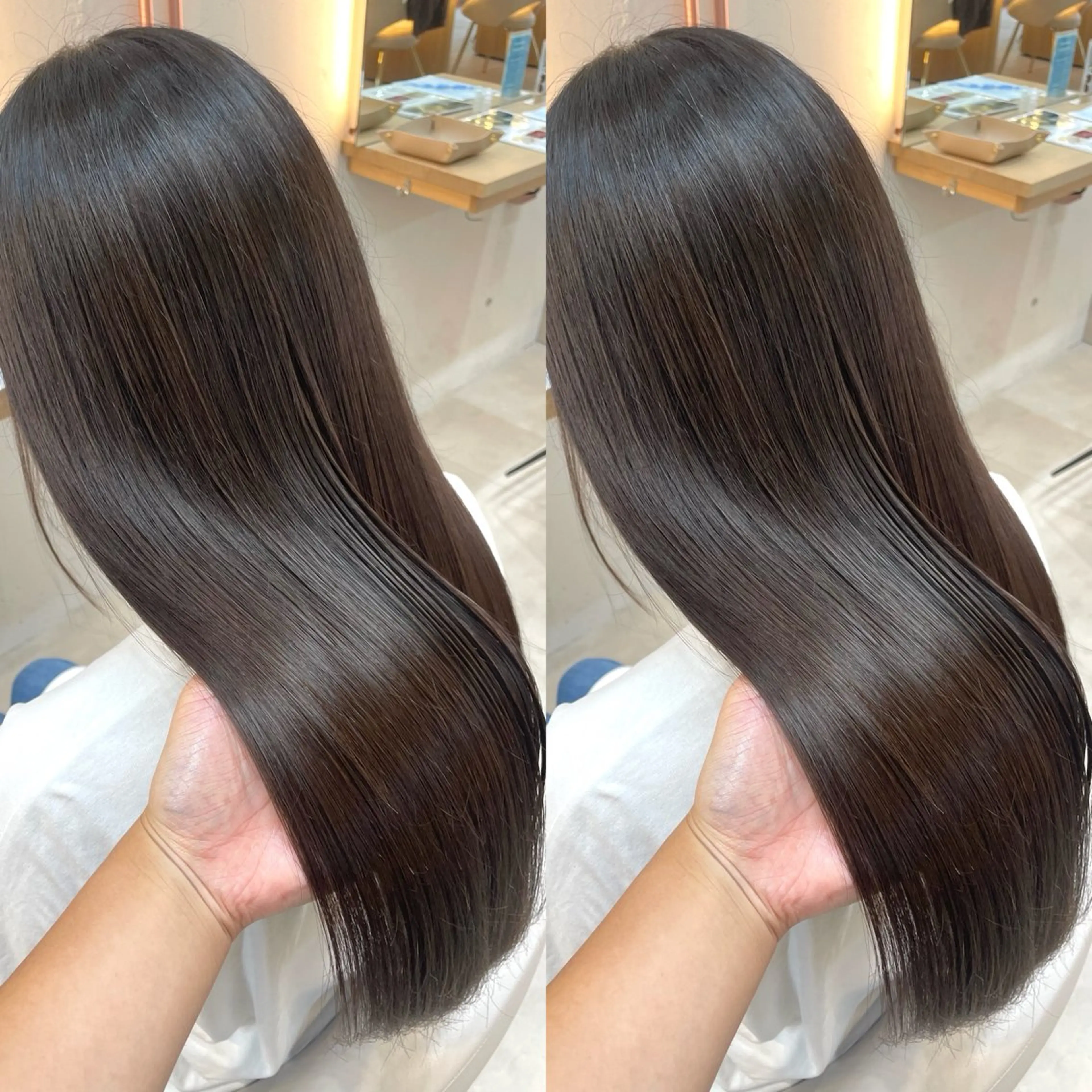 ロング カラー カット ヘアカラー トリートメント ヘアセット ブリーチ無しダブル カラー🦕まどかのヘアスタイル