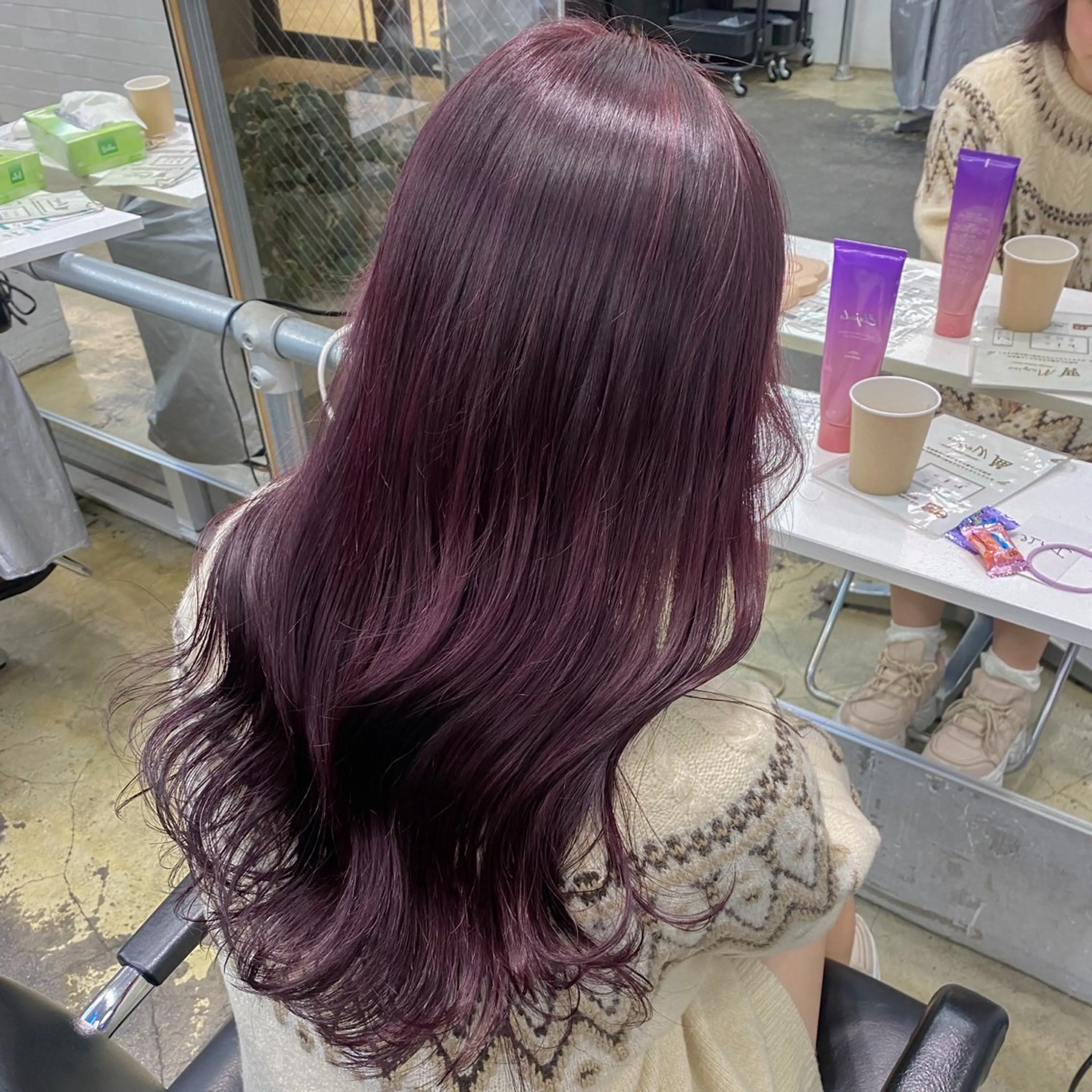 ロング カラー ヘアアレンジ カット ヘアカラー トリートメント 💗💗韓国レイヤー yu-ki💗💗のヘアスタイル