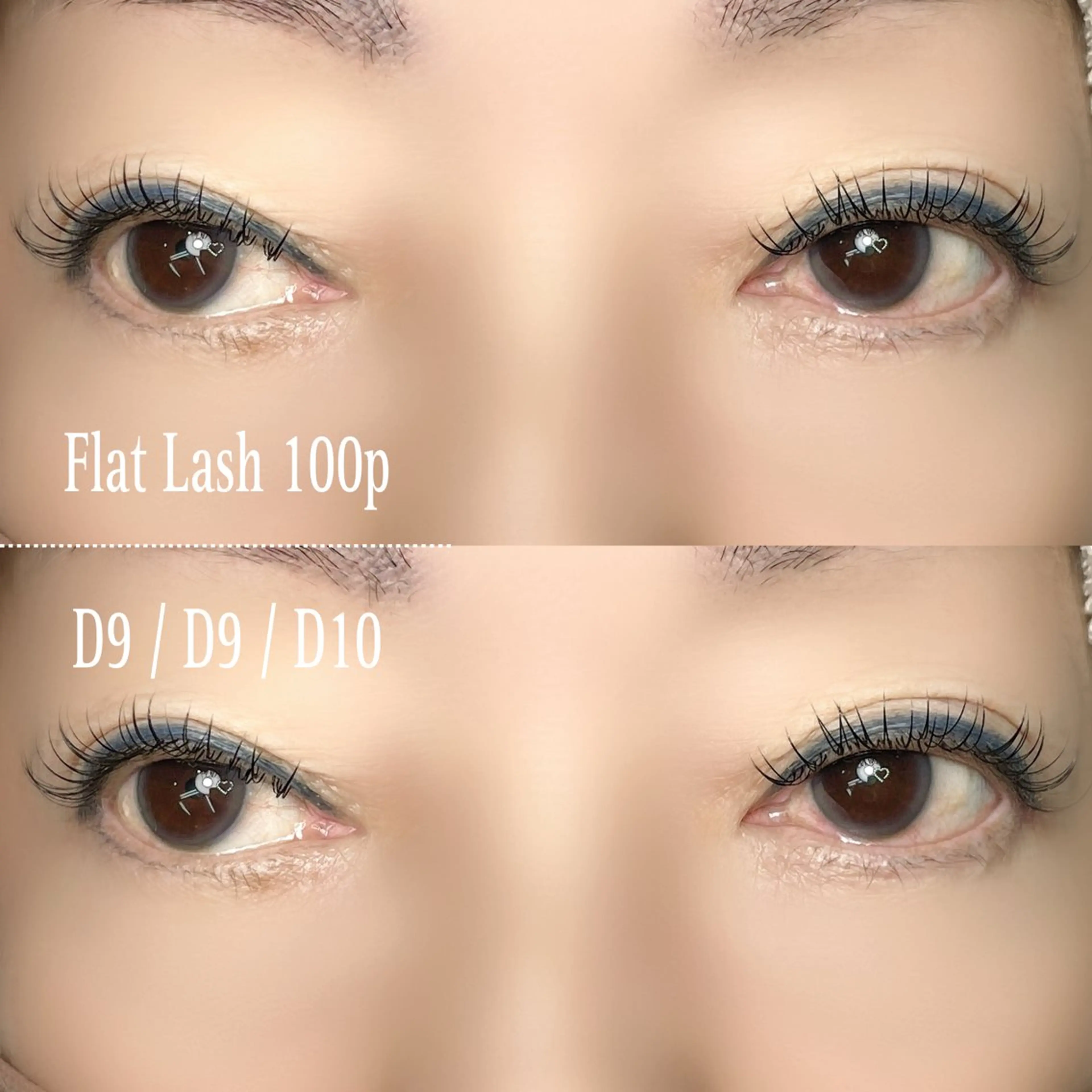 マツエク・マツパ Dカール フラットラッシュ マツエク 美容室るーじゅ所属・美容室 るーじゅ/しいの木台のマツエク・マツパデザイン