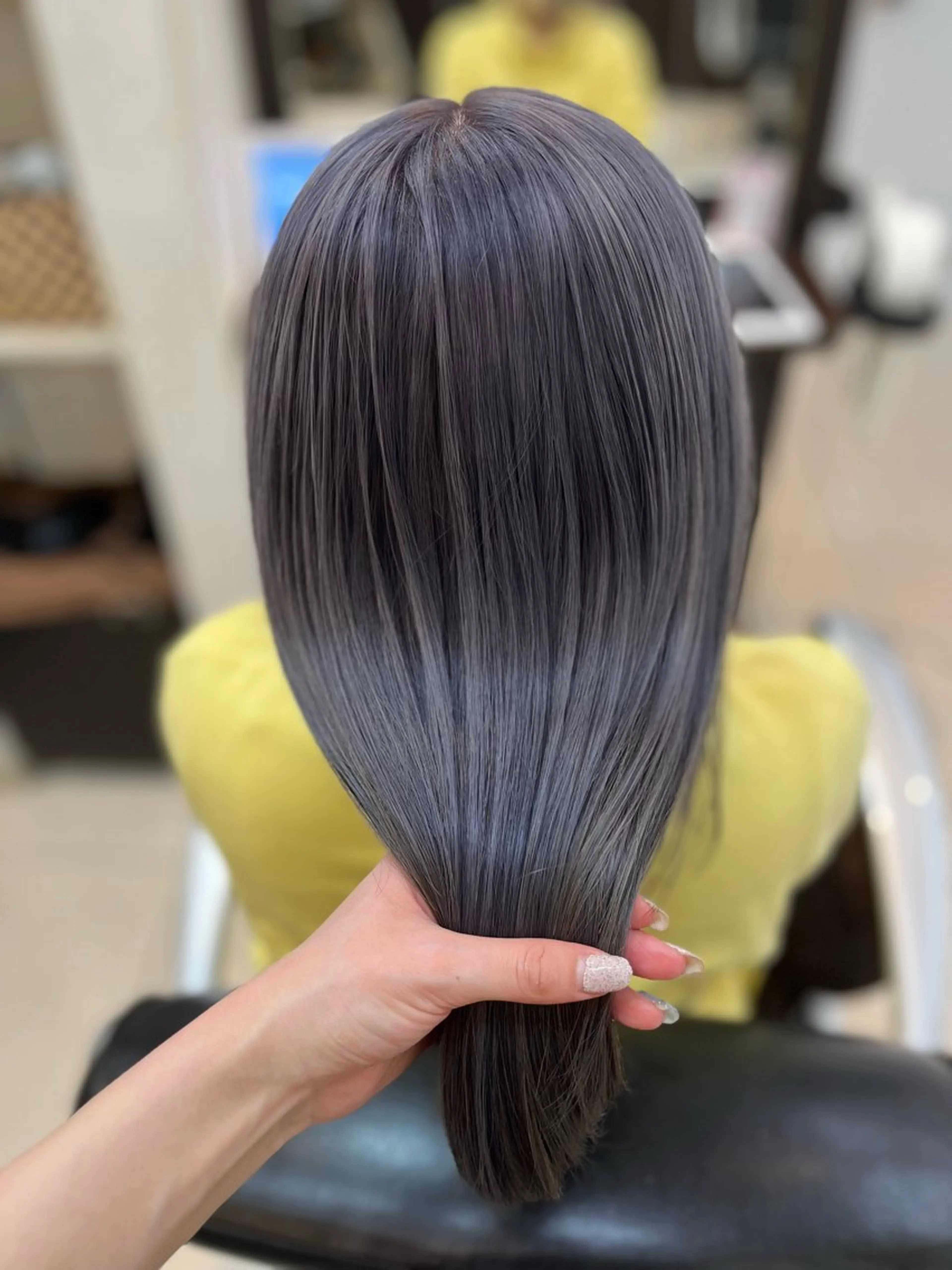 ミディアム カラー アッシュ アッシュグレー STREAM HAIR所属・🍒 SANA🍒のヘアスタイル