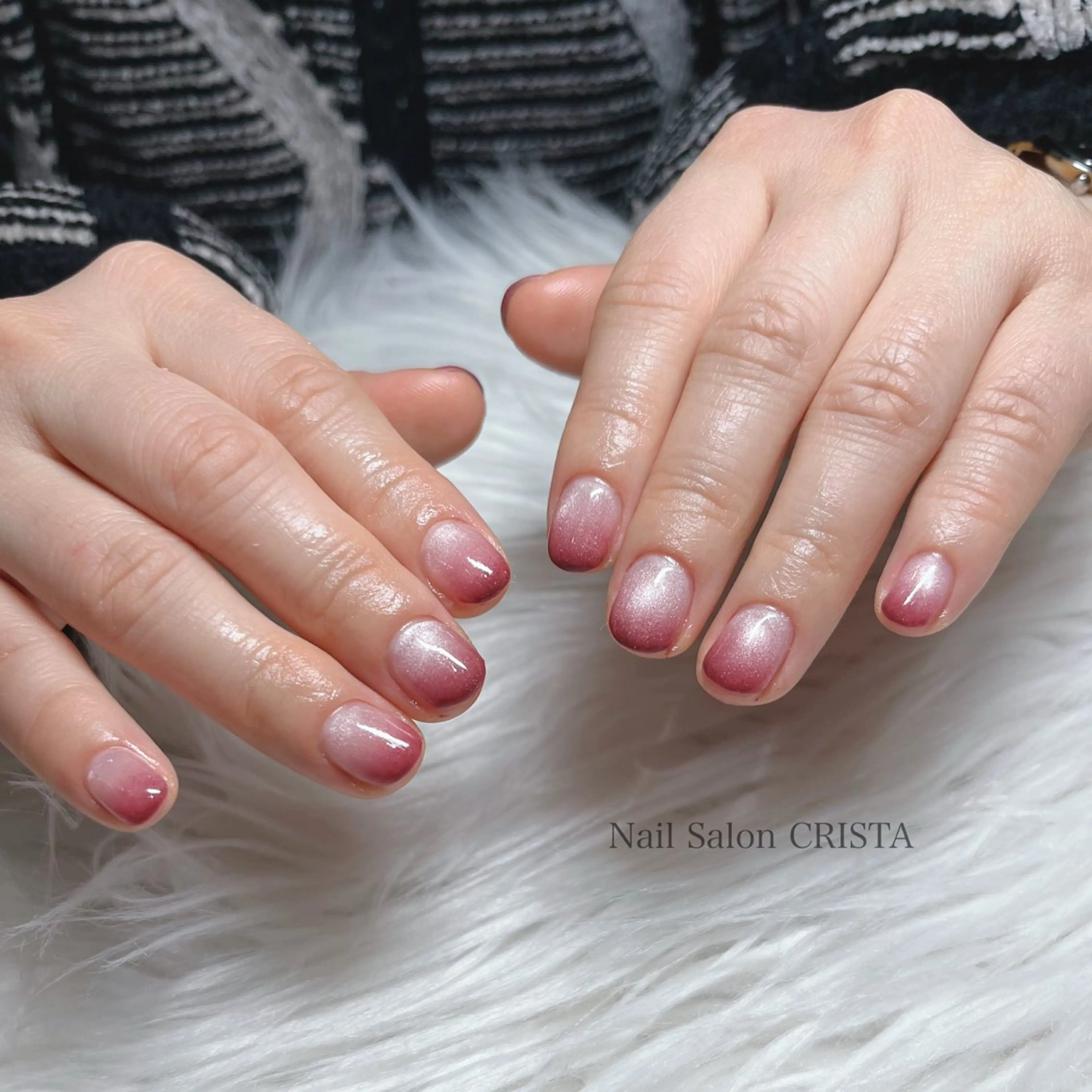 ネイル グラデーション マグネットネイル ハンドネイル Nail Salon CRISTA所属・CRISTA 🤍ヒナタのネイルデザイン