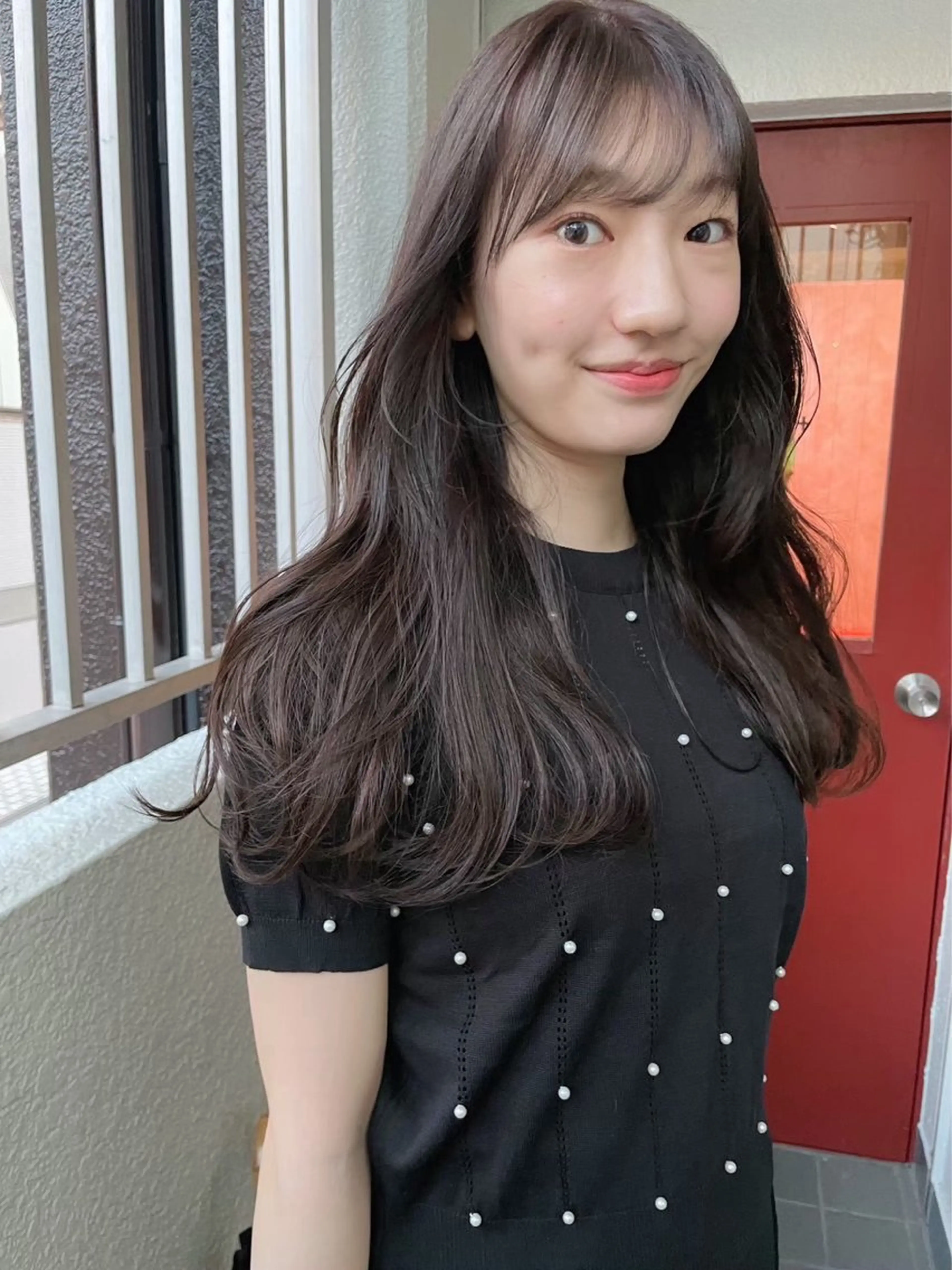 ロング カラー ヘアカラー 似合わせレイヤー🍏 ★パーマ/ののかのヘアスタイル