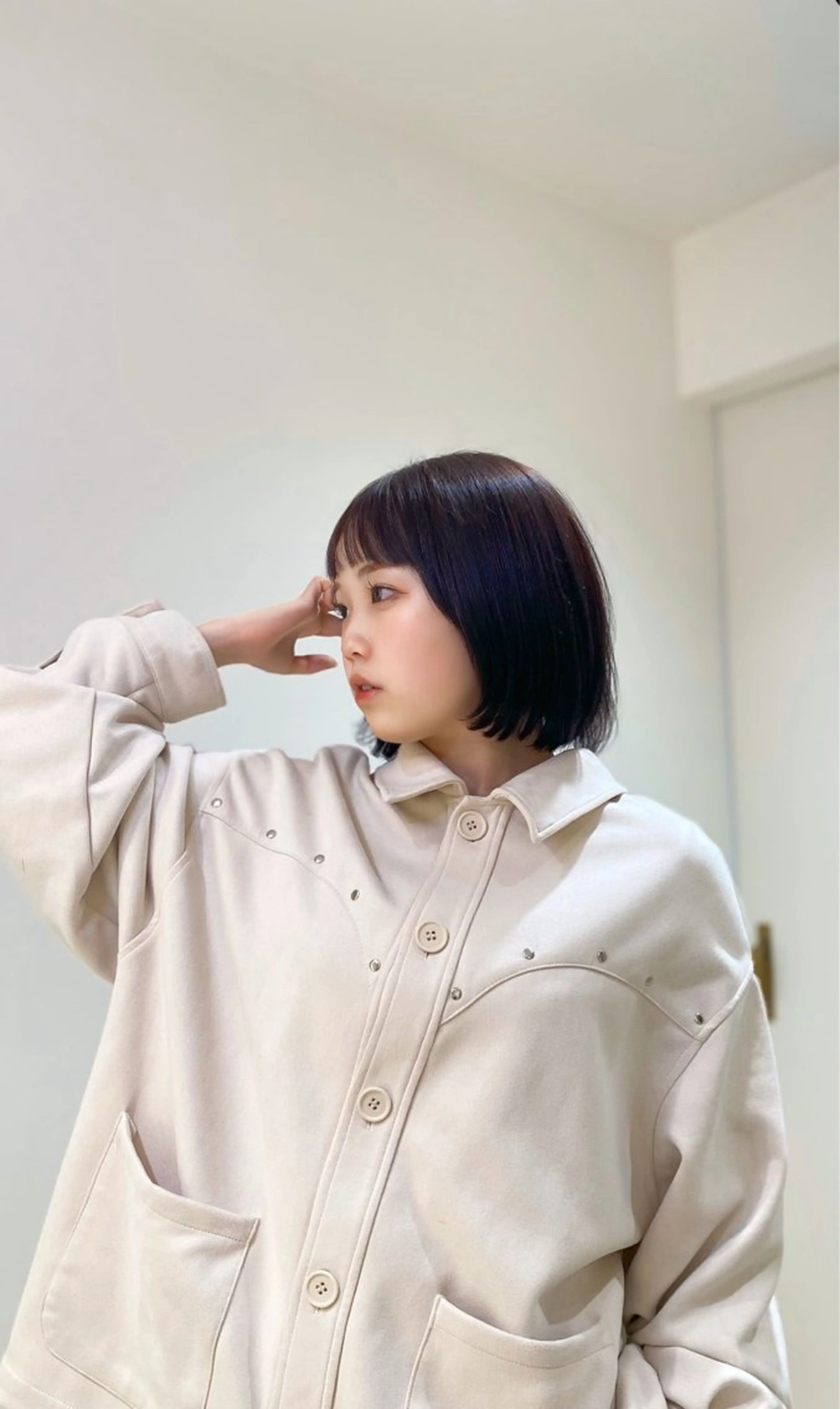 カラー ヘアカラー JADE -zero- with AKROS所属・JADE海璃 波巻きパーマのヘアスタイル