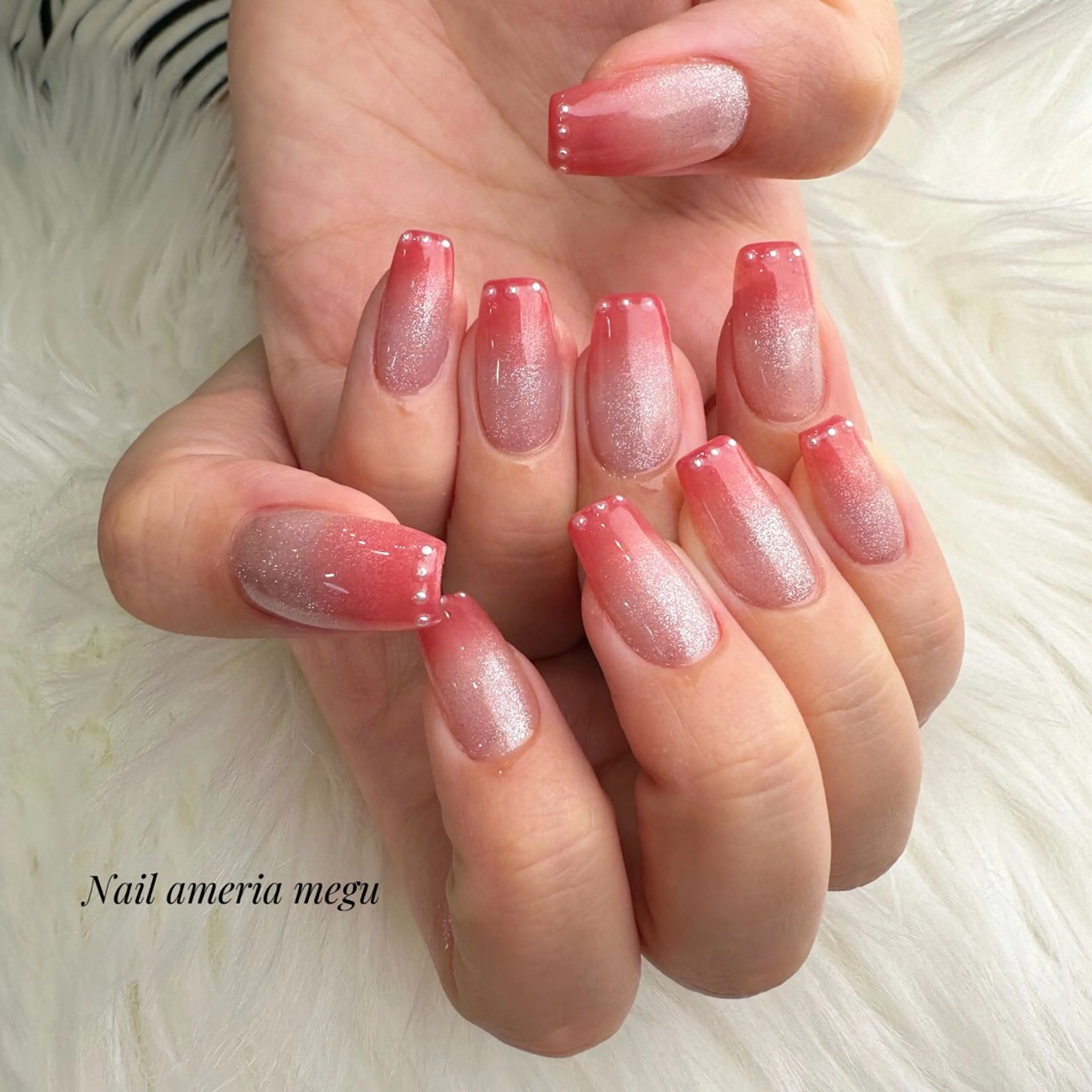 ネイル グラデーション マグネットネイル ハンドネイル Nail ameria megu所属・ameria meguのネイルデザイン