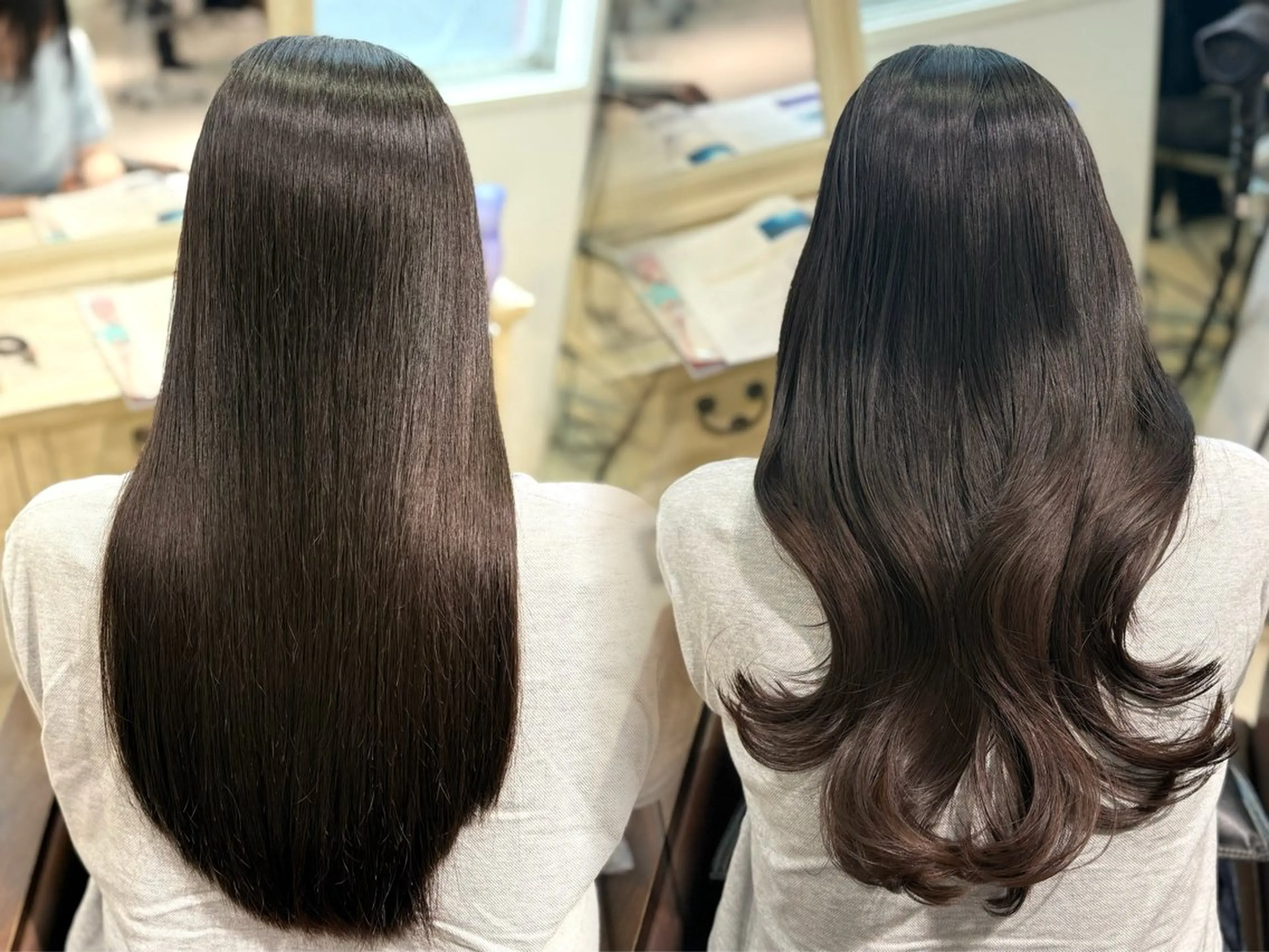 ロング 髪質改善 トリートメント トリートメント 髪質改善”艶"カラー 🤍Hono🇰🇷のヘアスタイル